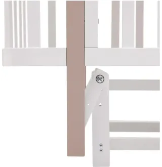 Ліжко Babyroom Місяць LU-2 маятник білий / капучино