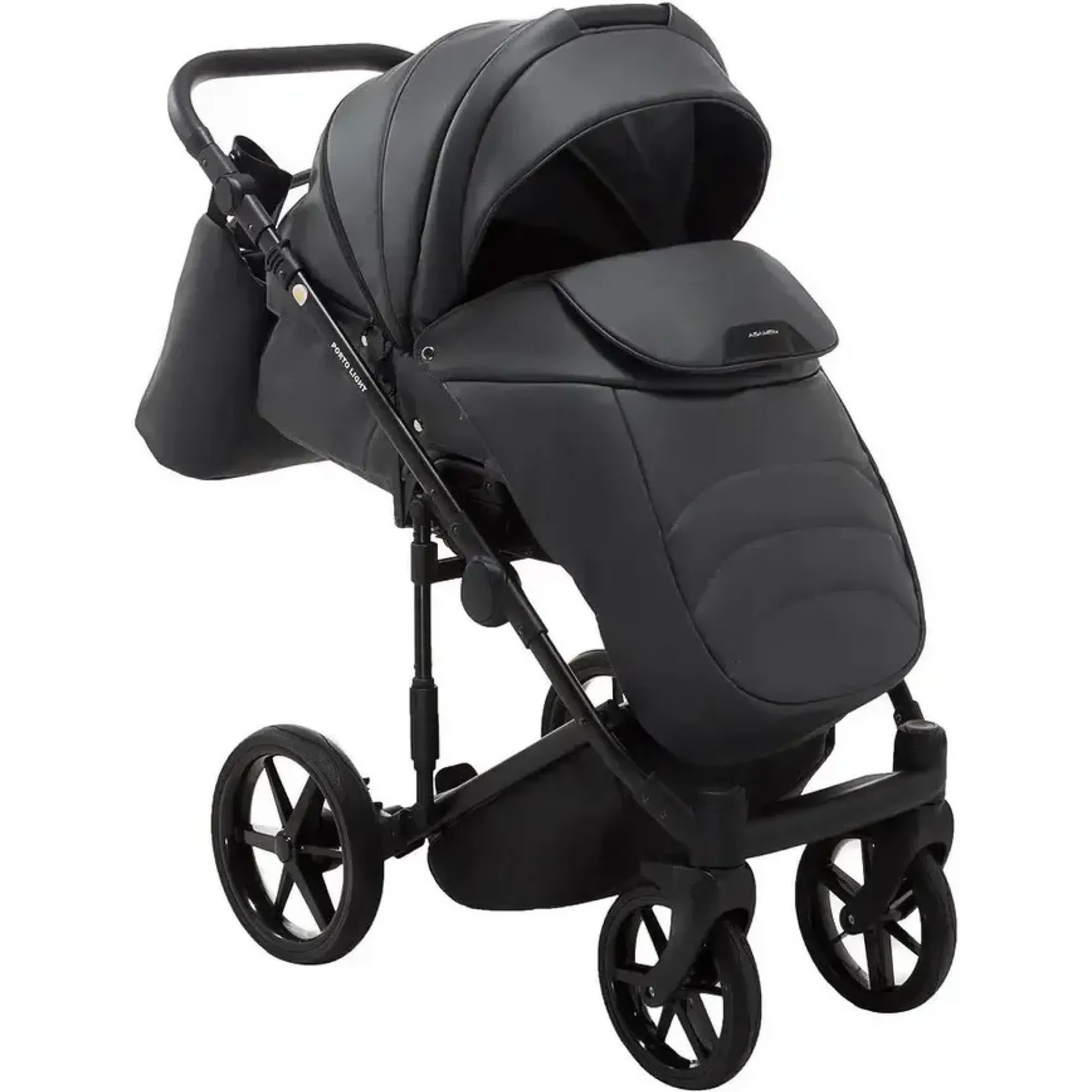 Коляска 2в1 Adamex Porto Light Eco SA-5 Графіт