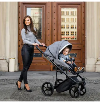 Коляска 2в1 Adamex Rimini Eco RI-213 (екошкіра)