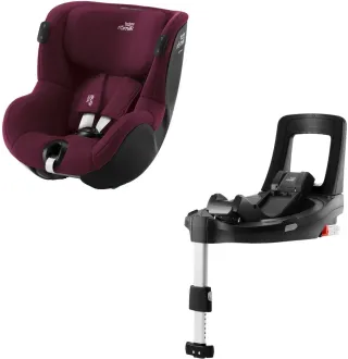 Автокрісло Britax-Romer Dualfix iSense Burgundy Red з платформою Flex Base iSense