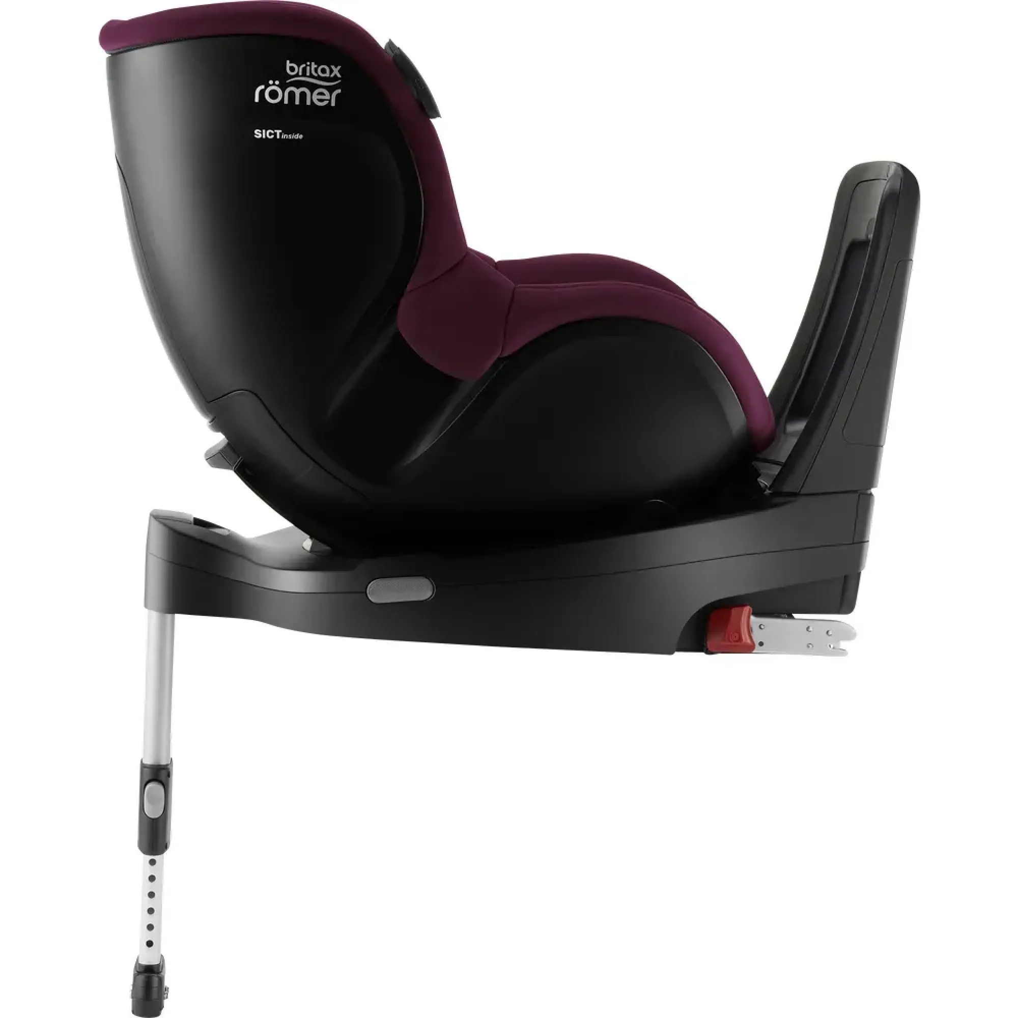 Автокрісло Britax-Romer Dualfix iSense Burgundy Red з платформою Flex Base iSense