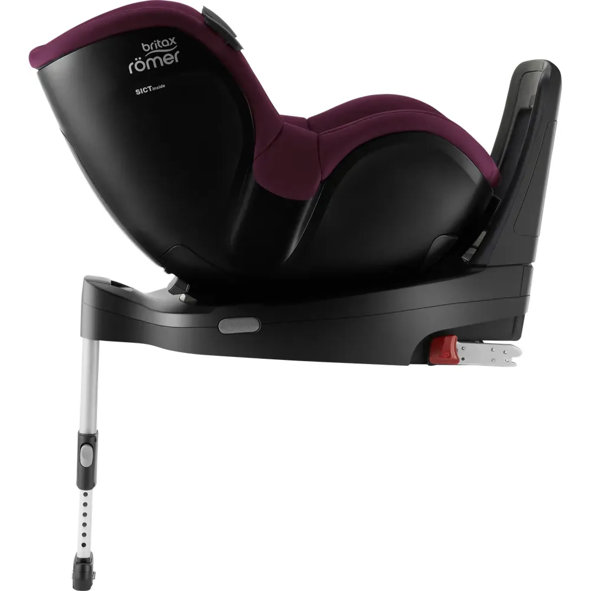 Автокрісло Britax-Romer Dualfix iSense Burgundy Red з платформою Flex Base iSense