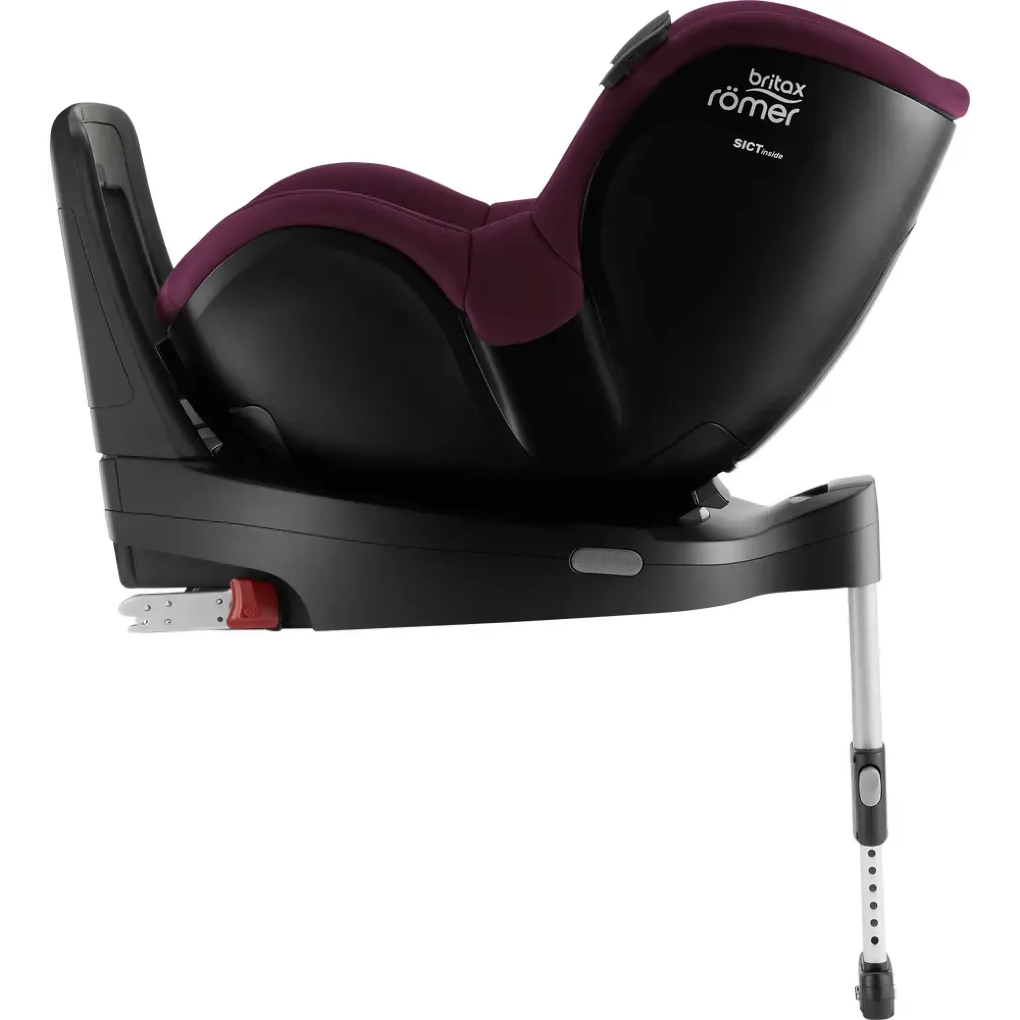 Автокрісло Britax-Romer Dualfix iSense Burgundy Red з платформою Flex Base iSense