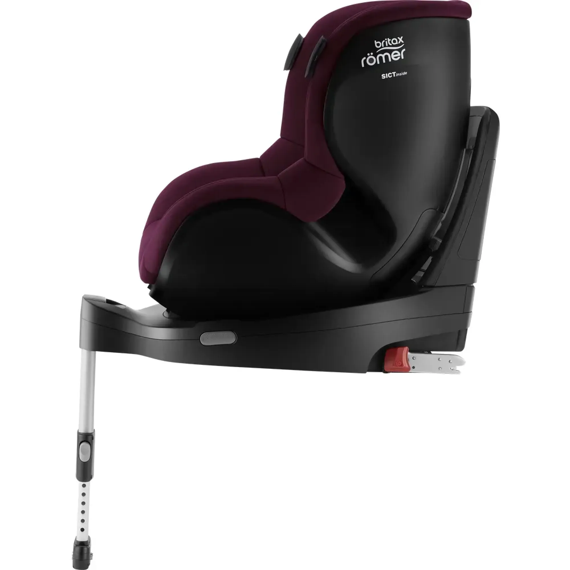Автокрісло Britax-Romer Dualfix iSense Burgundy Red з платформою Flex Base iSense