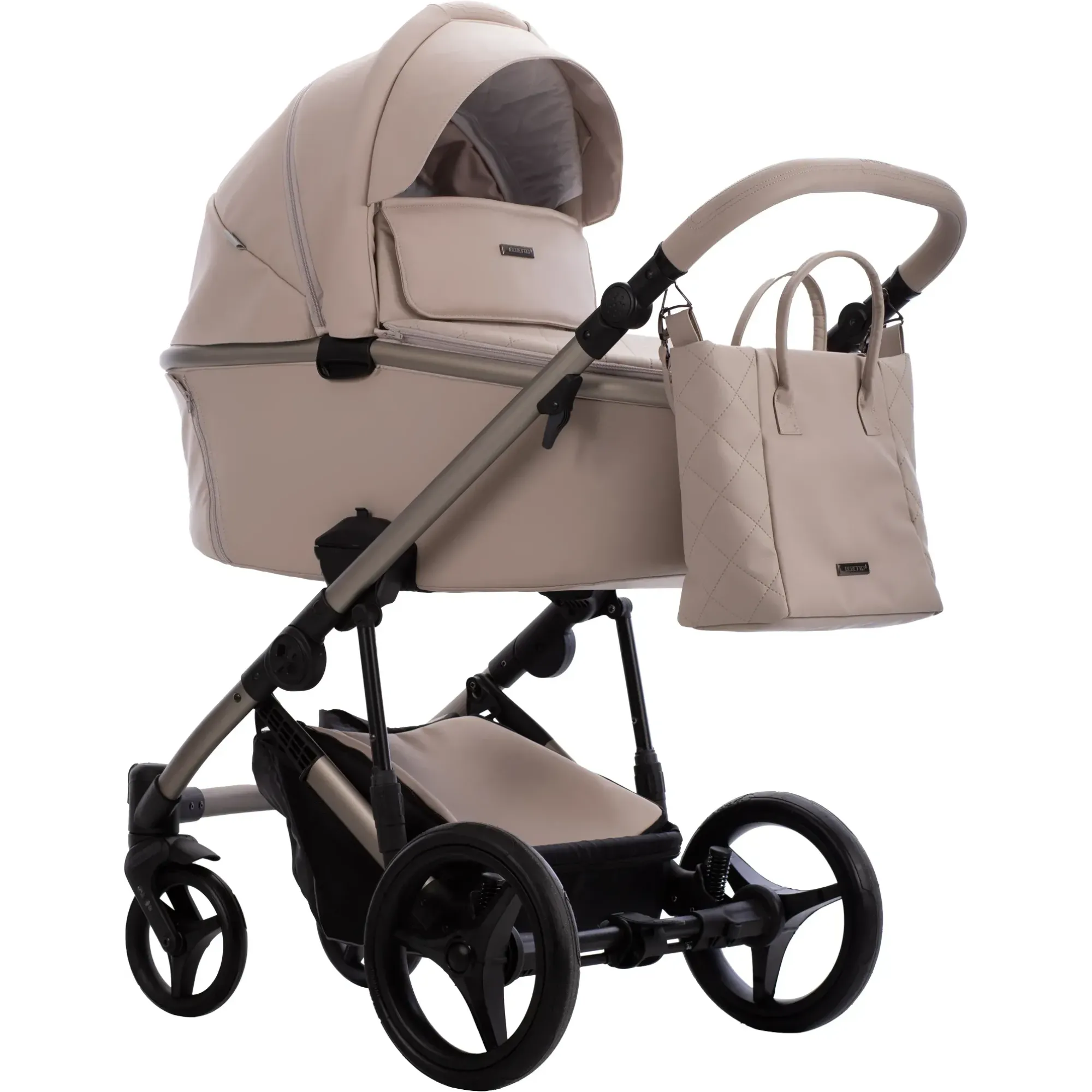 Коляска 2в1 Bebetto Loren Premium Class Sand 01