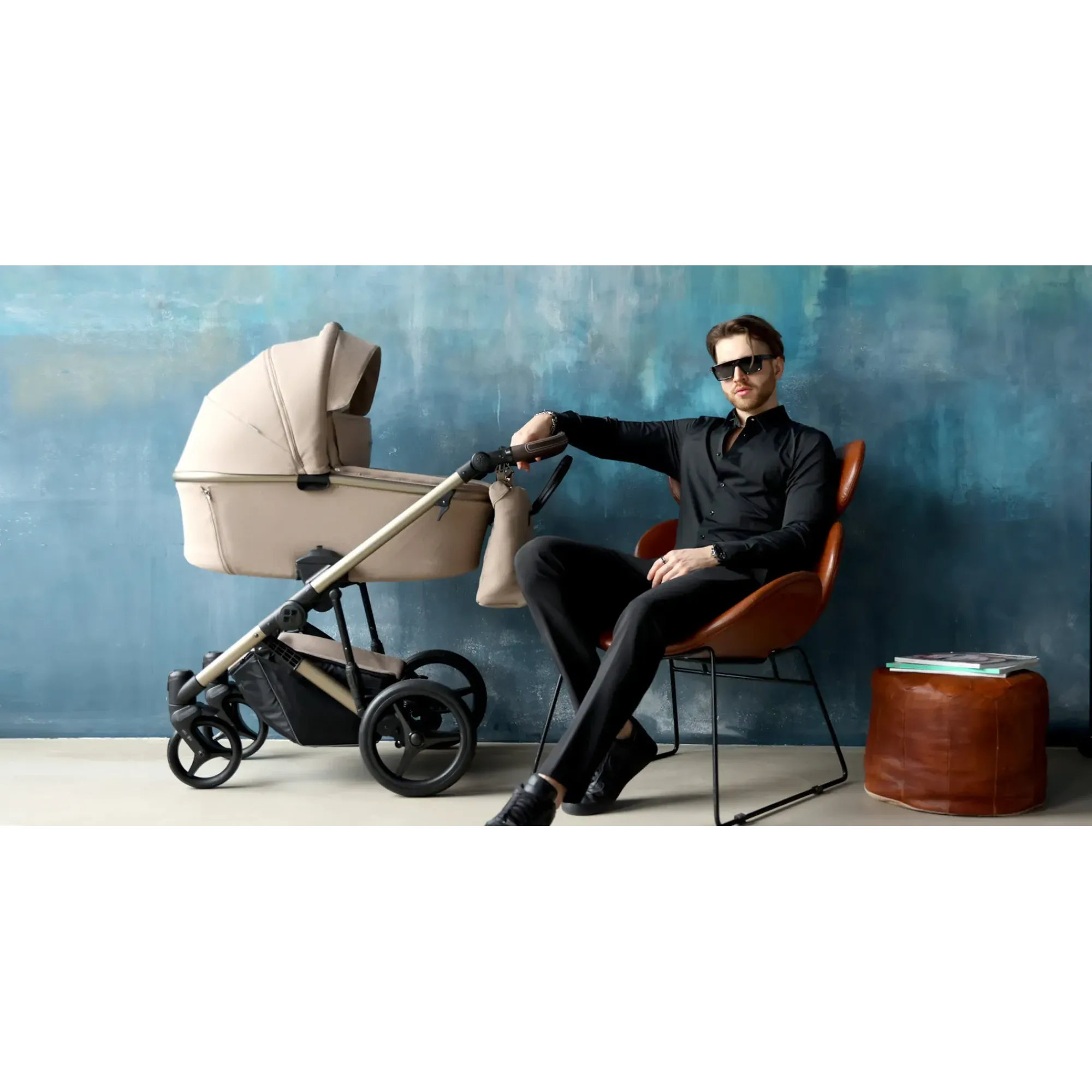 Коляска 2в1 Bebetto Loren Premium Class Sand 01