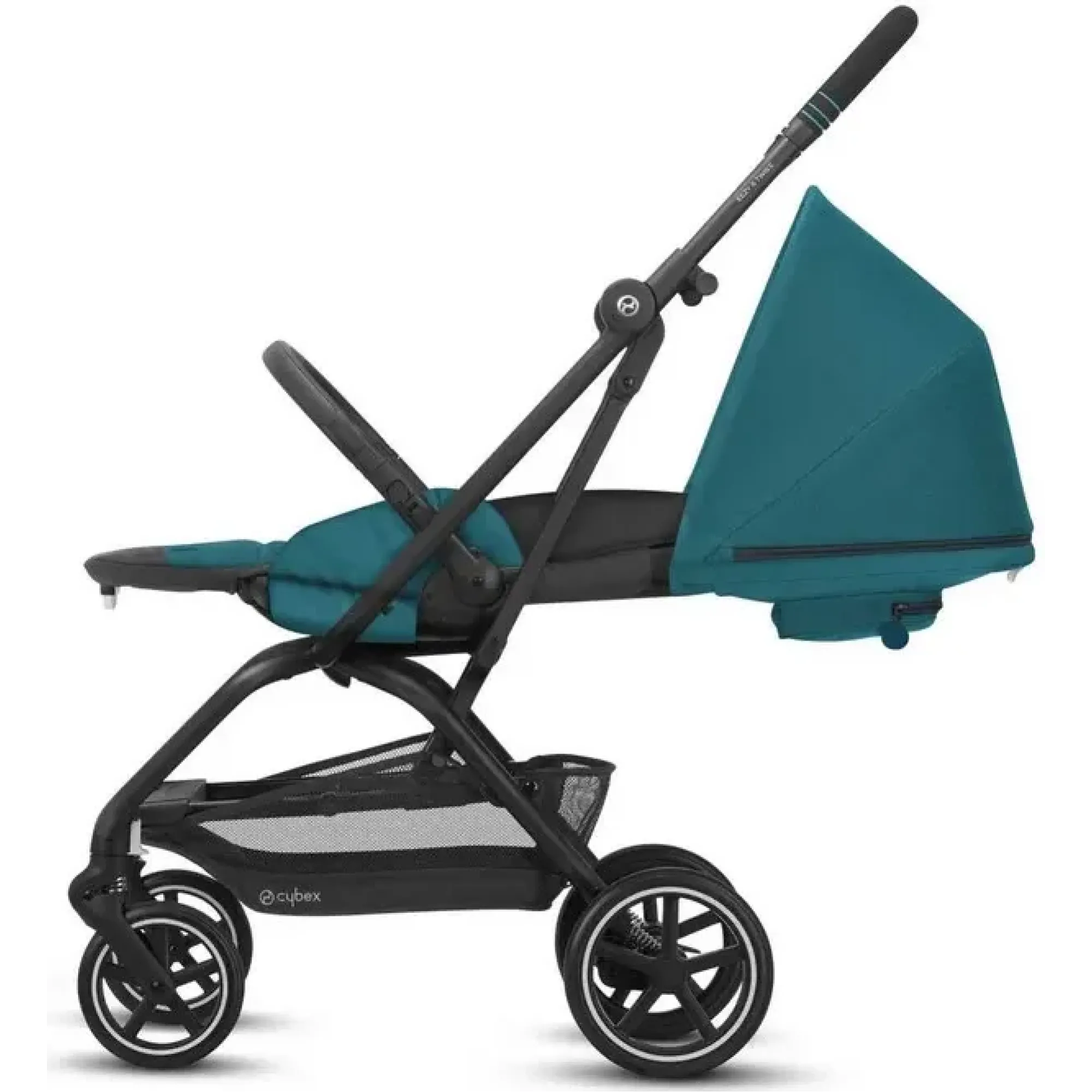 Прогулянкова коляска Cybex Eezy S Twist+ 2 SLV Lava Grey (з бампером)