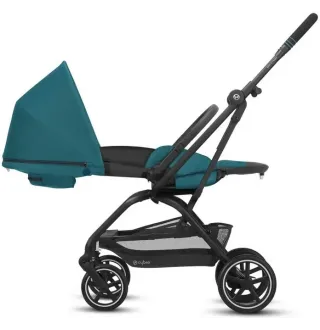Прогулянкова коляска Cybex Eezy S Twist+ 2 SLV Lava Grey (з бампером)