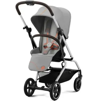Прогулянкова коляска Cybex Eezy S Twist+ 2 SLV Lava Grey (з бампером)