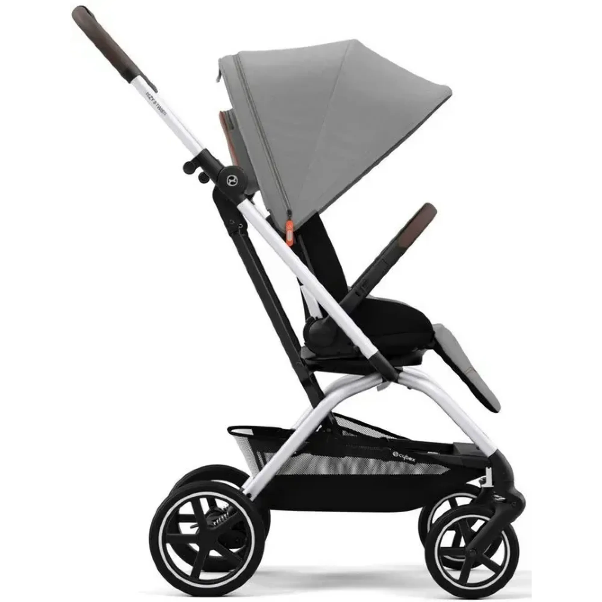 Прогулянкова коляска Cybex Eezy S Twist+ 2 SLV Lava Grey (з бампером)