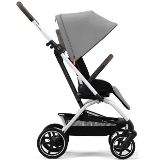 Прогулянкова коляска Cybex Eezy S Twist+ 2 SLV Lava Grey (з бампером)