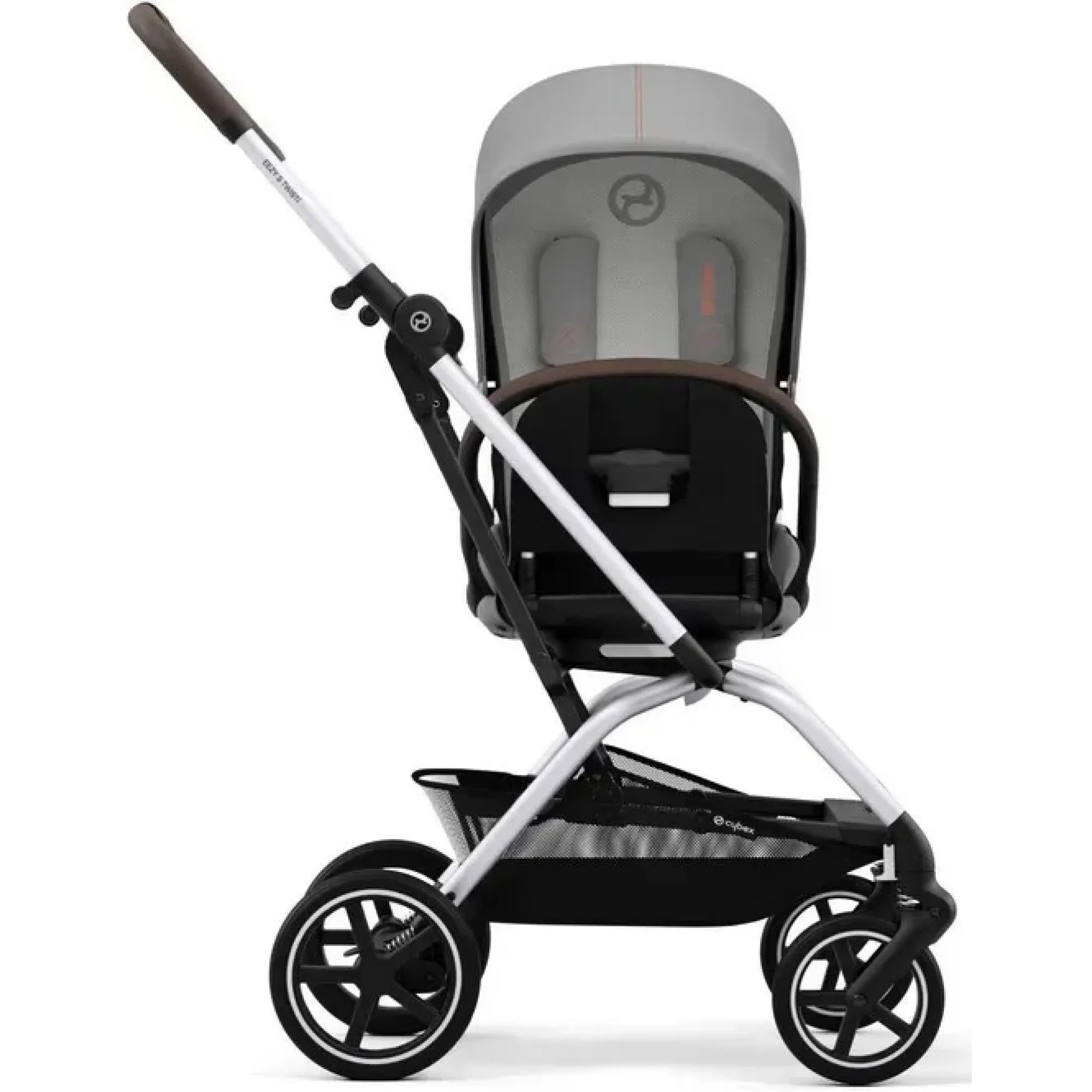 Прогулянкова коляска Cybex Eezy S Twist+ 2 SLV Lava Grey (з бампером)