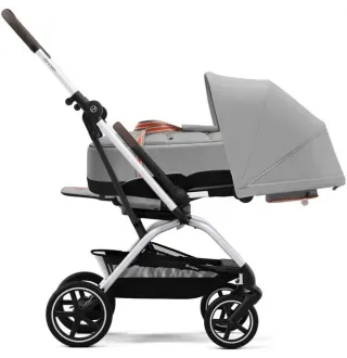Прогулянкова коляска Cybex Eezy S Twist+ 2 SLV Lava Grey (з бампером)