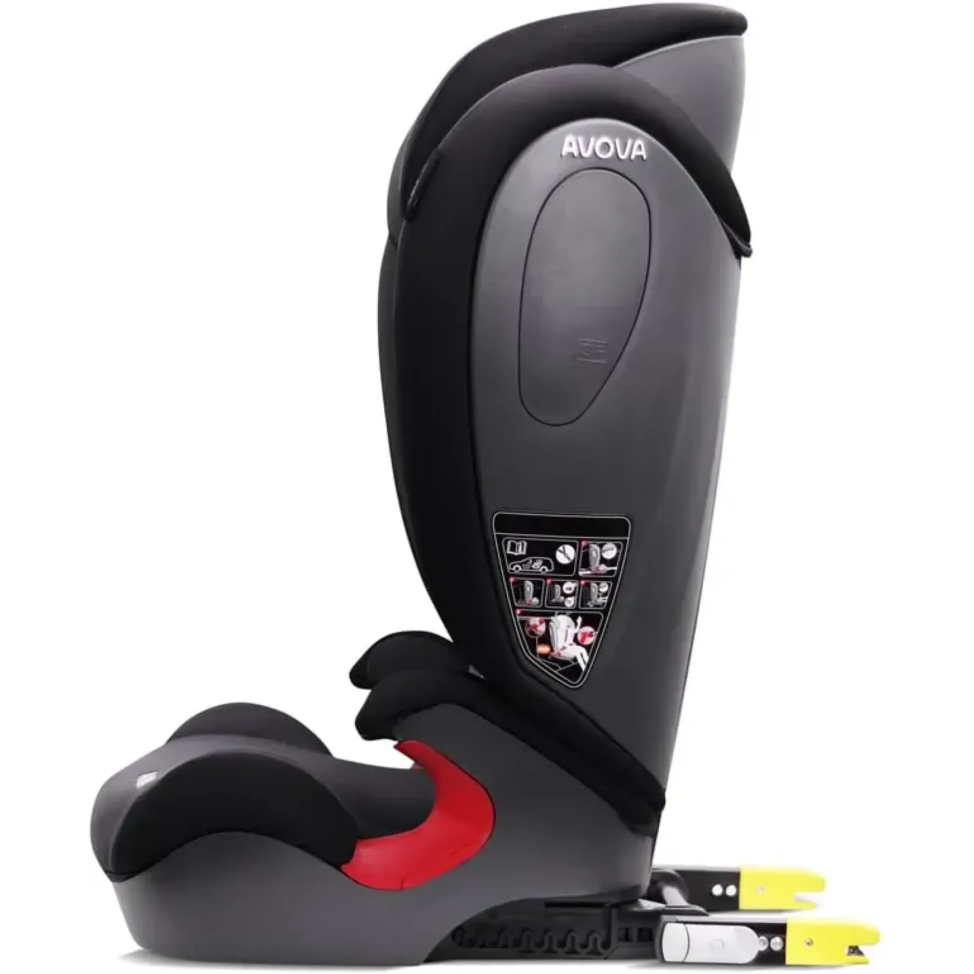 Автокрісло Avova Star Fix i-Size Grey&Black