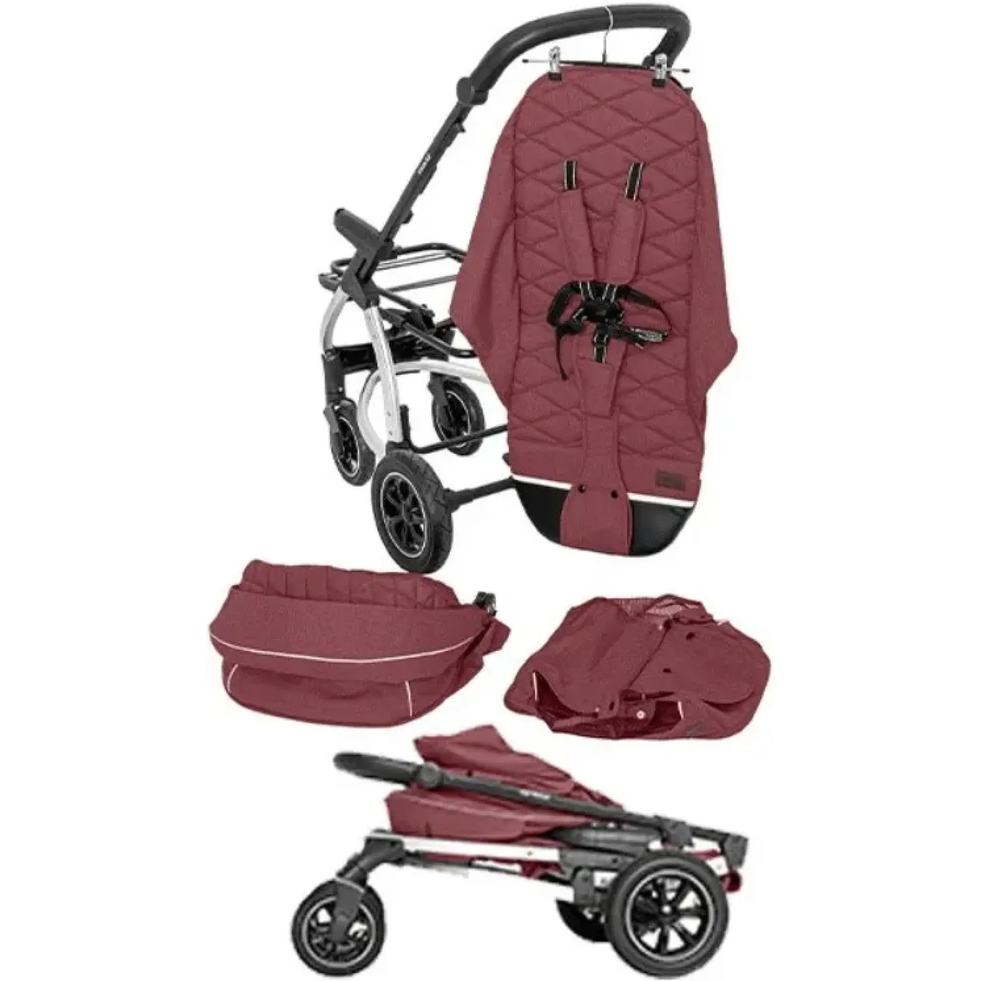 Коляска 2в1 Carrello Vista Air CRL-6506 Ruby Red