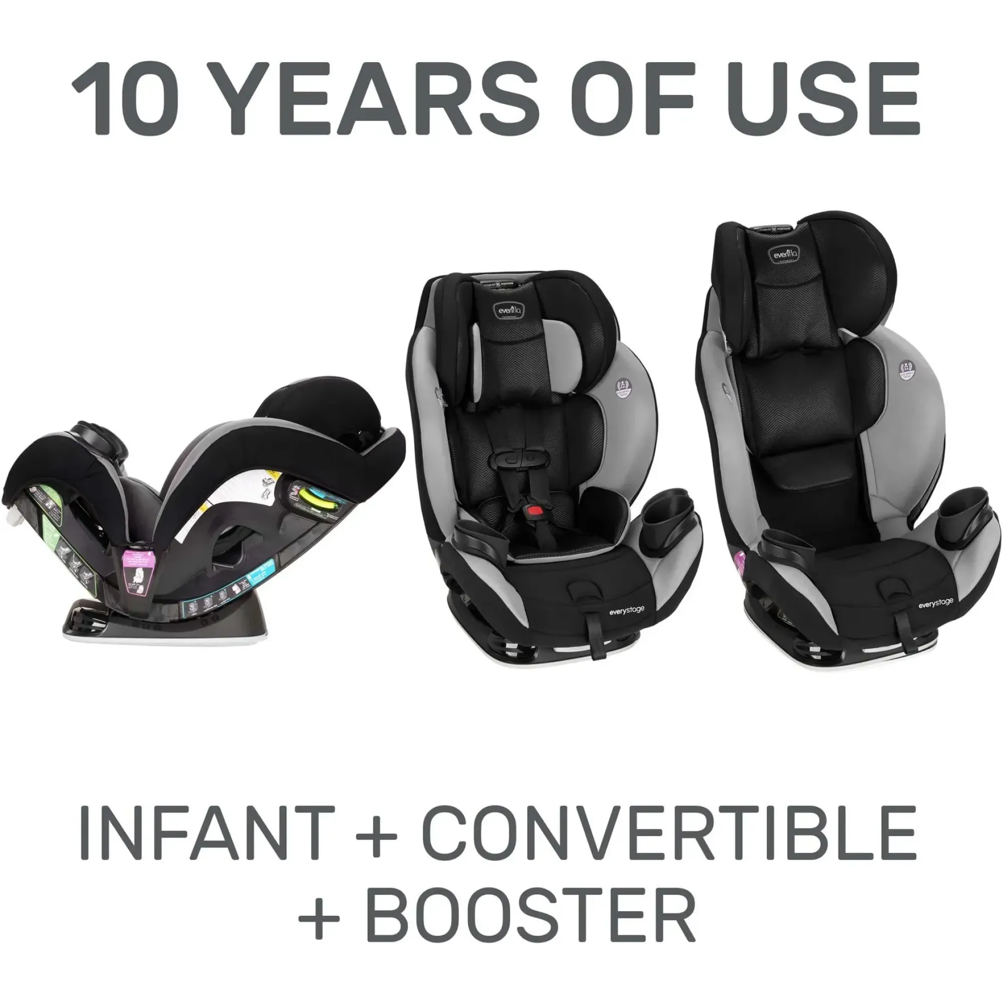 Автокрісло Evenflo EveryStage LX Gamma з мех. дотягуванням ременів