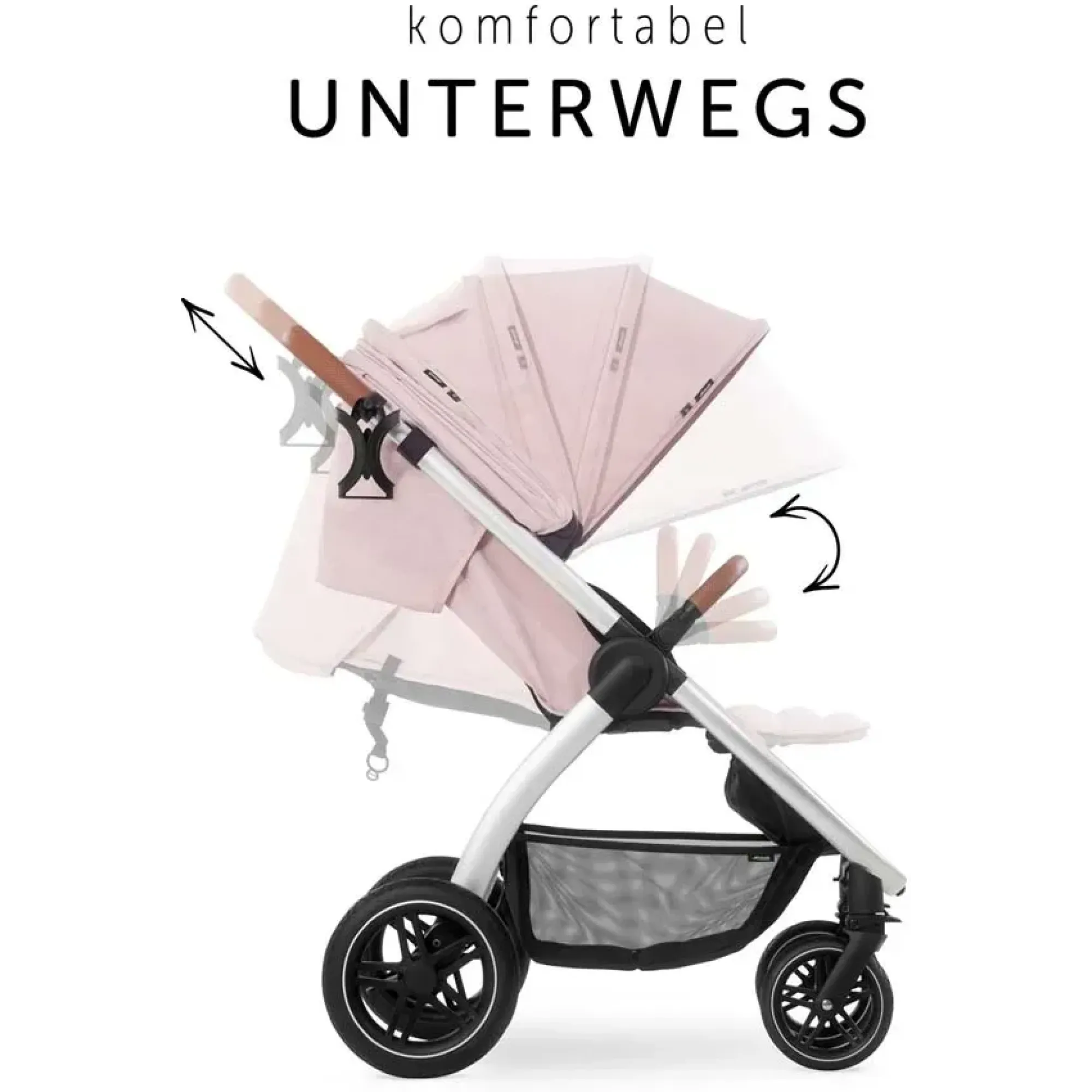 Коляска прогулянкова Hauck Uptown Melange Rose