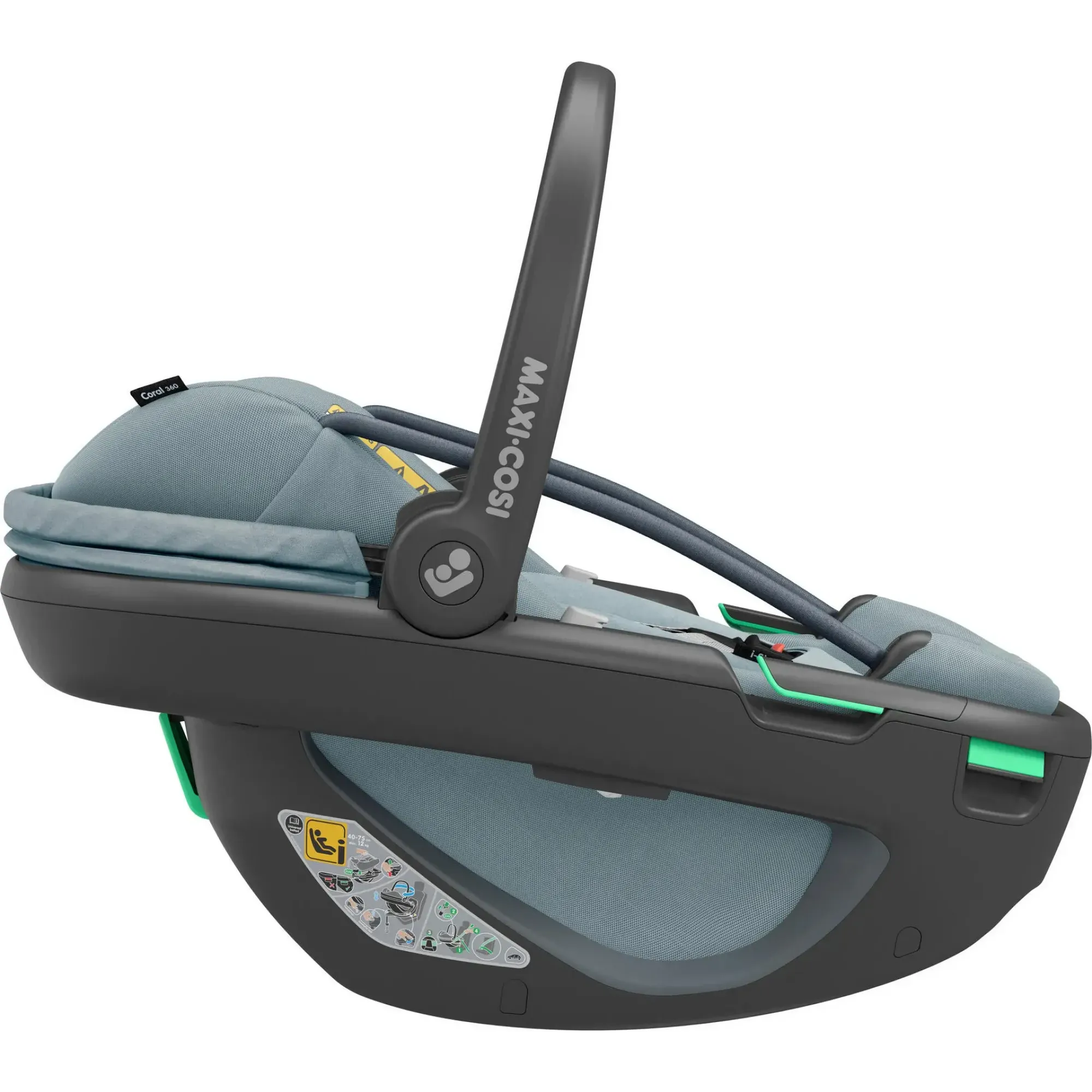 Автокрісло Maxi-Cosi Coral 360 Essential Grey (Black Shell)
