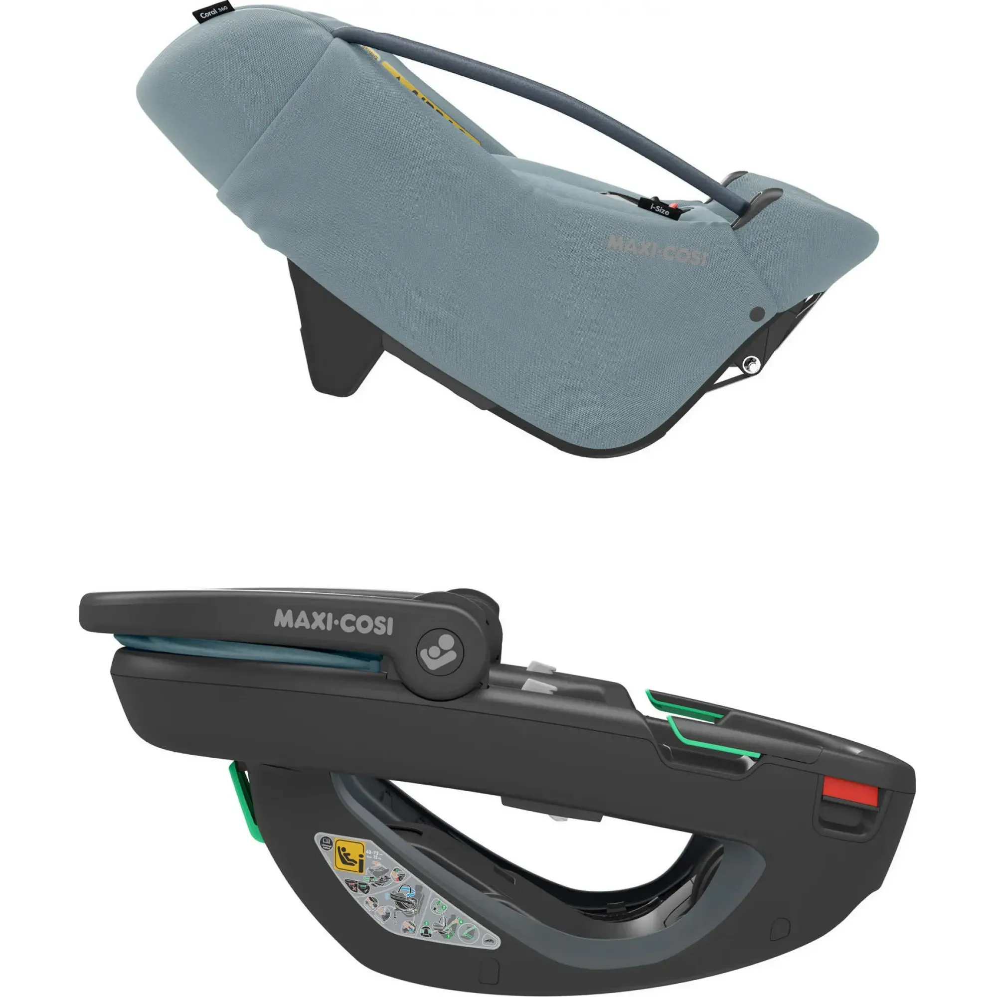 Автокрісло Maxi-Cosi Coral 360 Essential Grey (Black Shell)