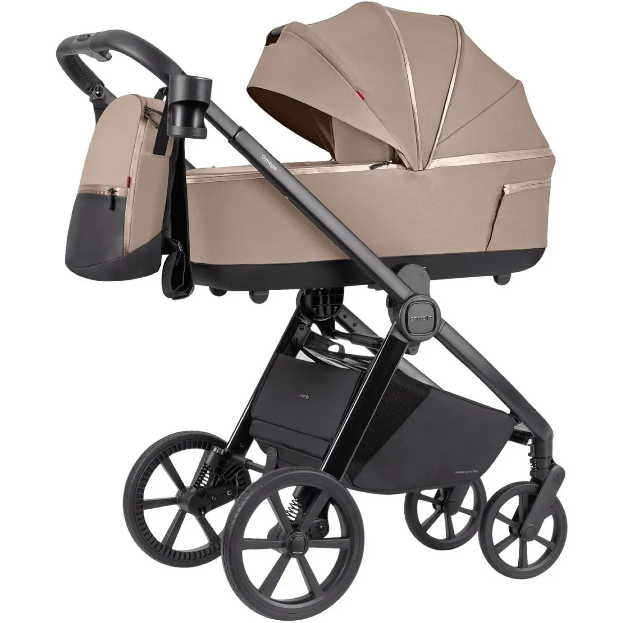 Коляска 2в1 Carrello Omega+ CRL-6540/1 Asteroid Beige+Адаптери для автокрісла
