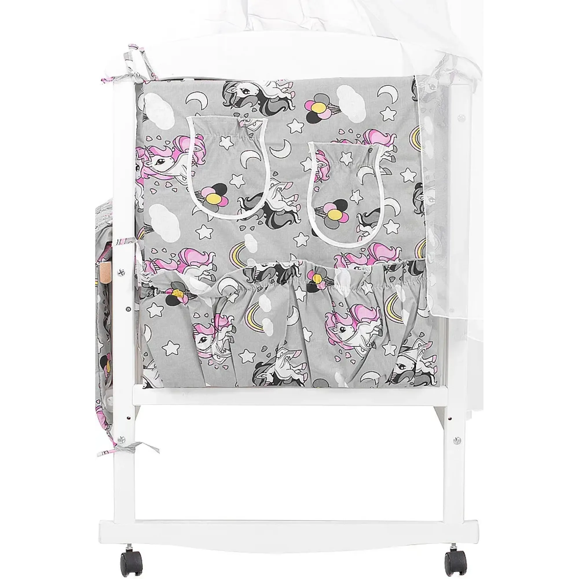 Дитяча постіль Qvatro Gold RG-08 сірий (єдинороги)