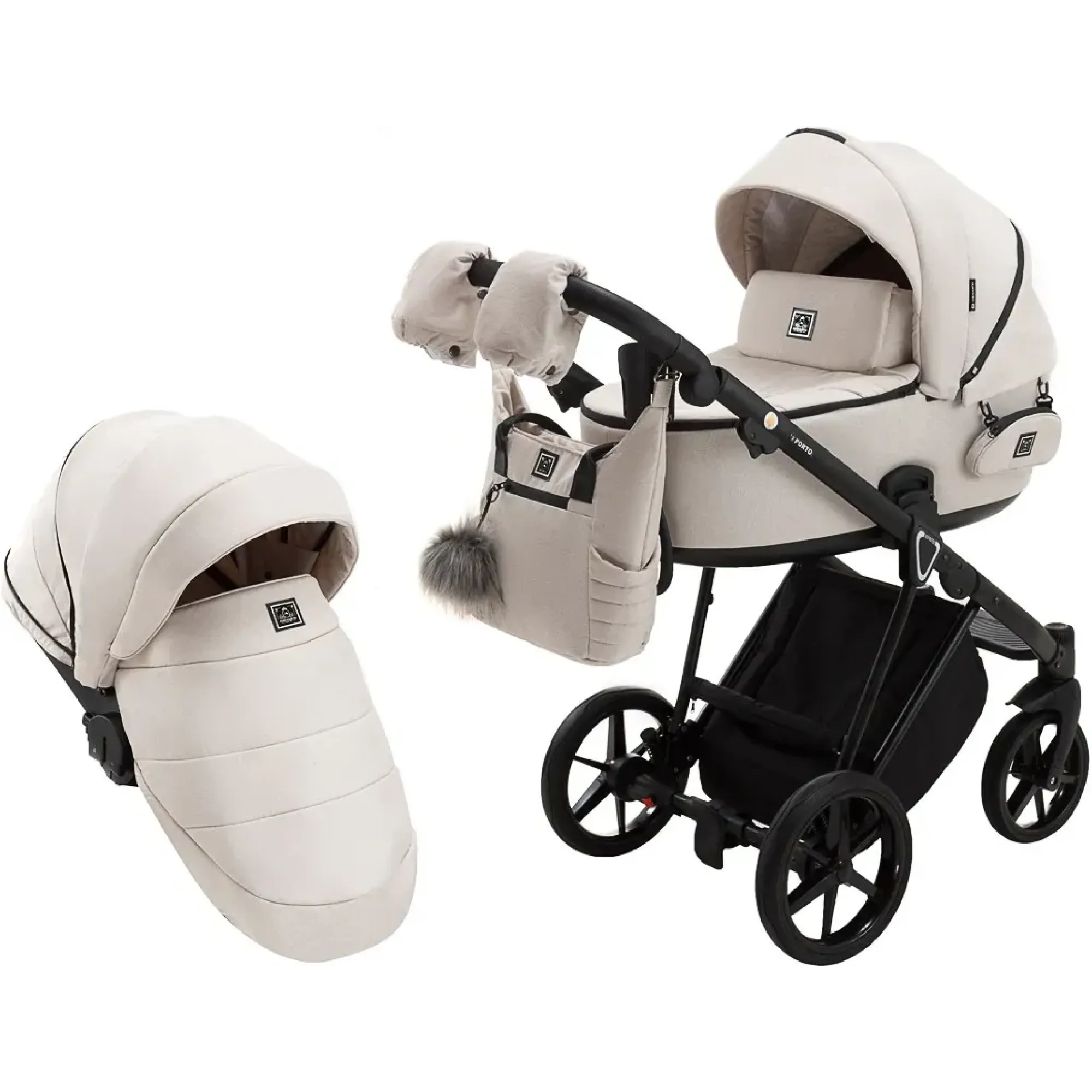 Коляска 2 в 1 Adamex Porto Lux TK-65