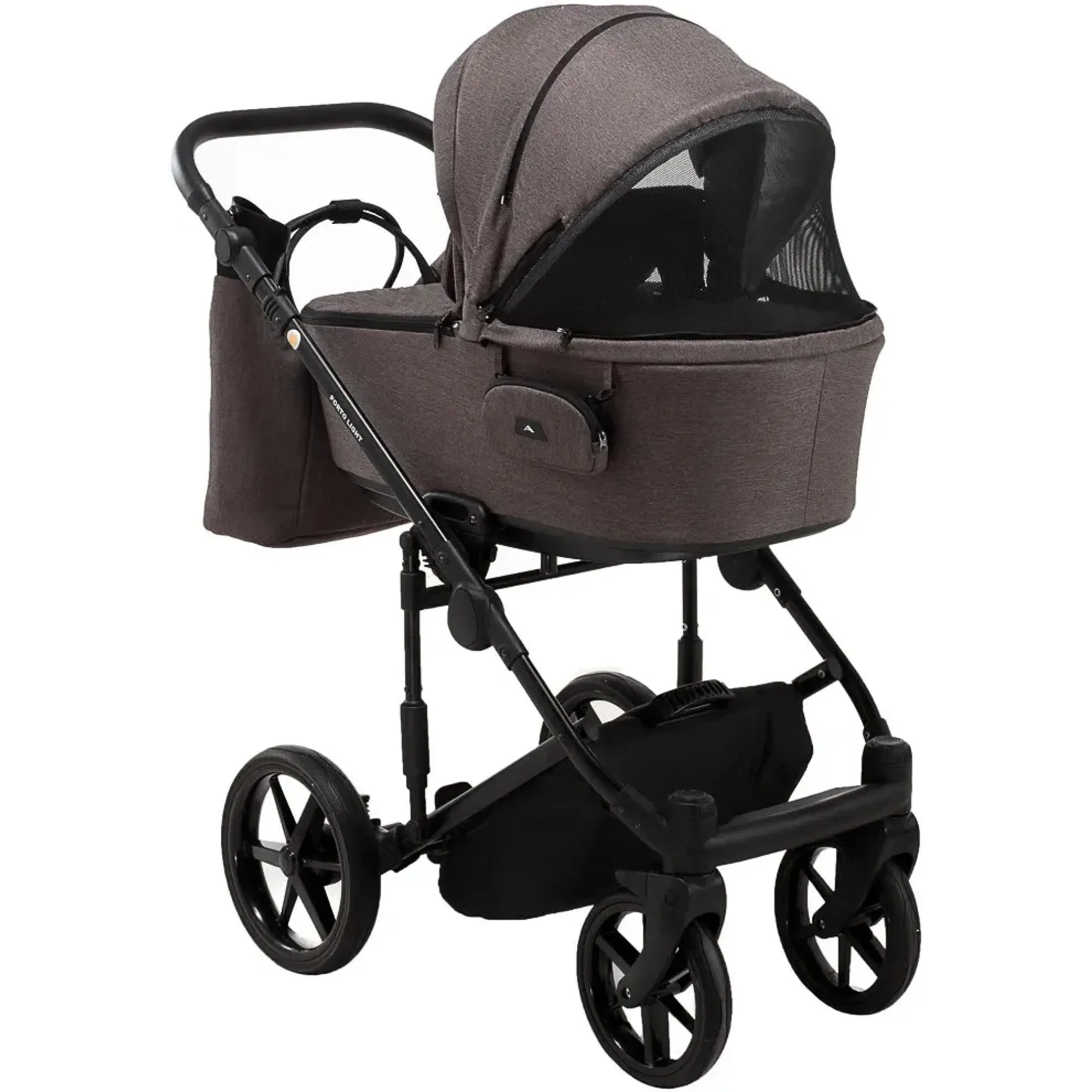 Коляска 2 в 1 Adamex Porto Light Tip TK-21 шоколад