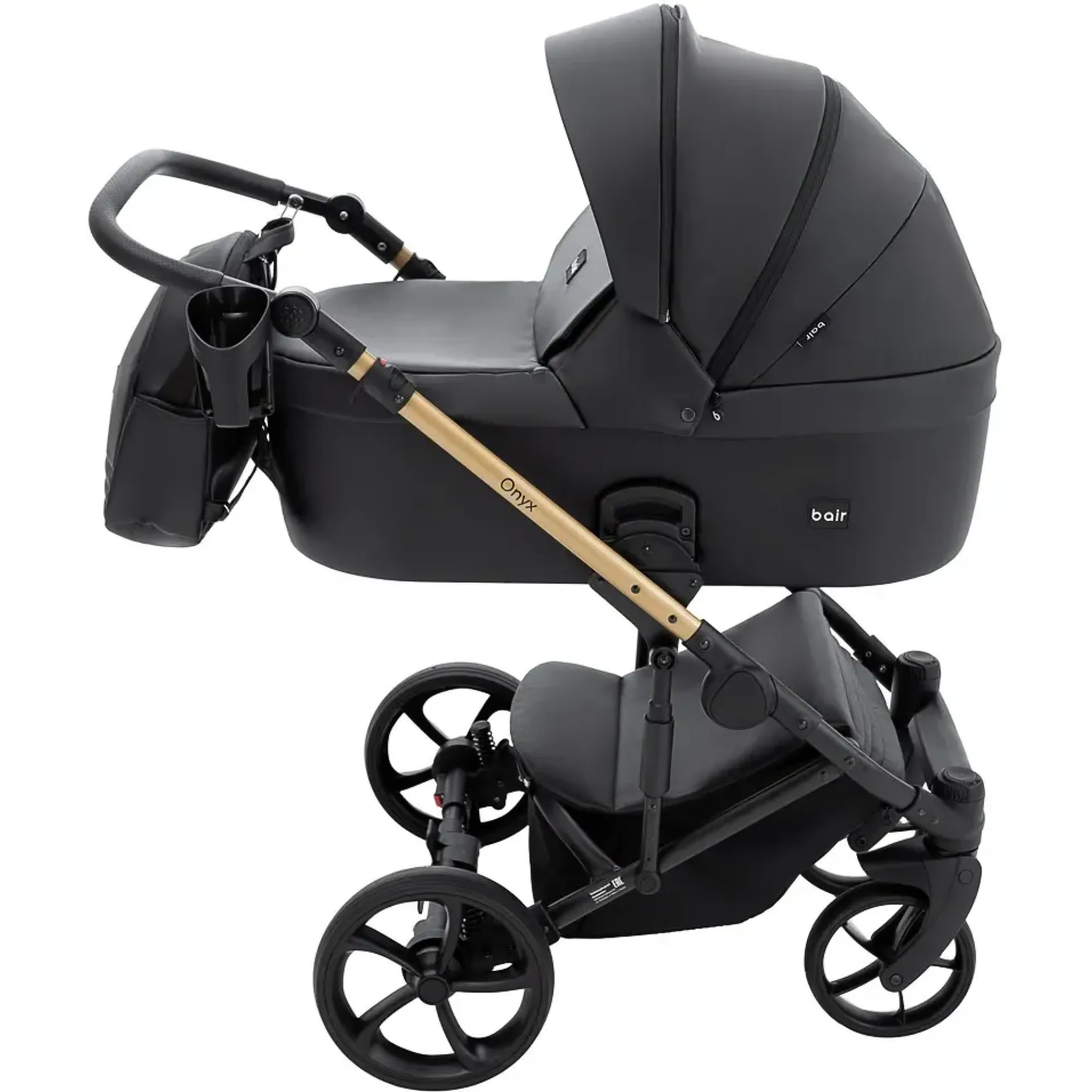 Коляска 2 в 1 Bair Onyx ECO OE-01 чорний