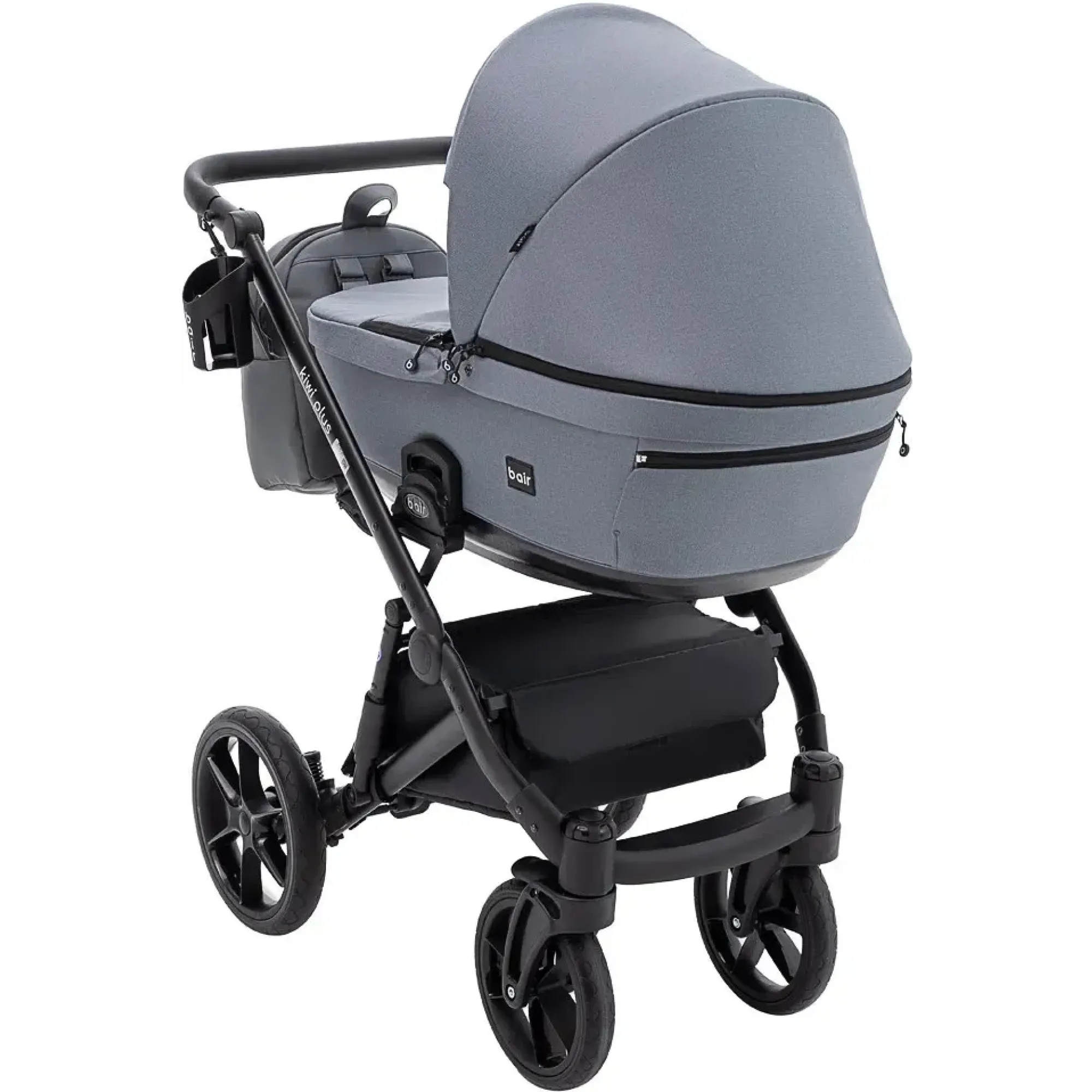 Коляска 2 в 1 Bair Kiwi Plus Soft BKP-218 сірий