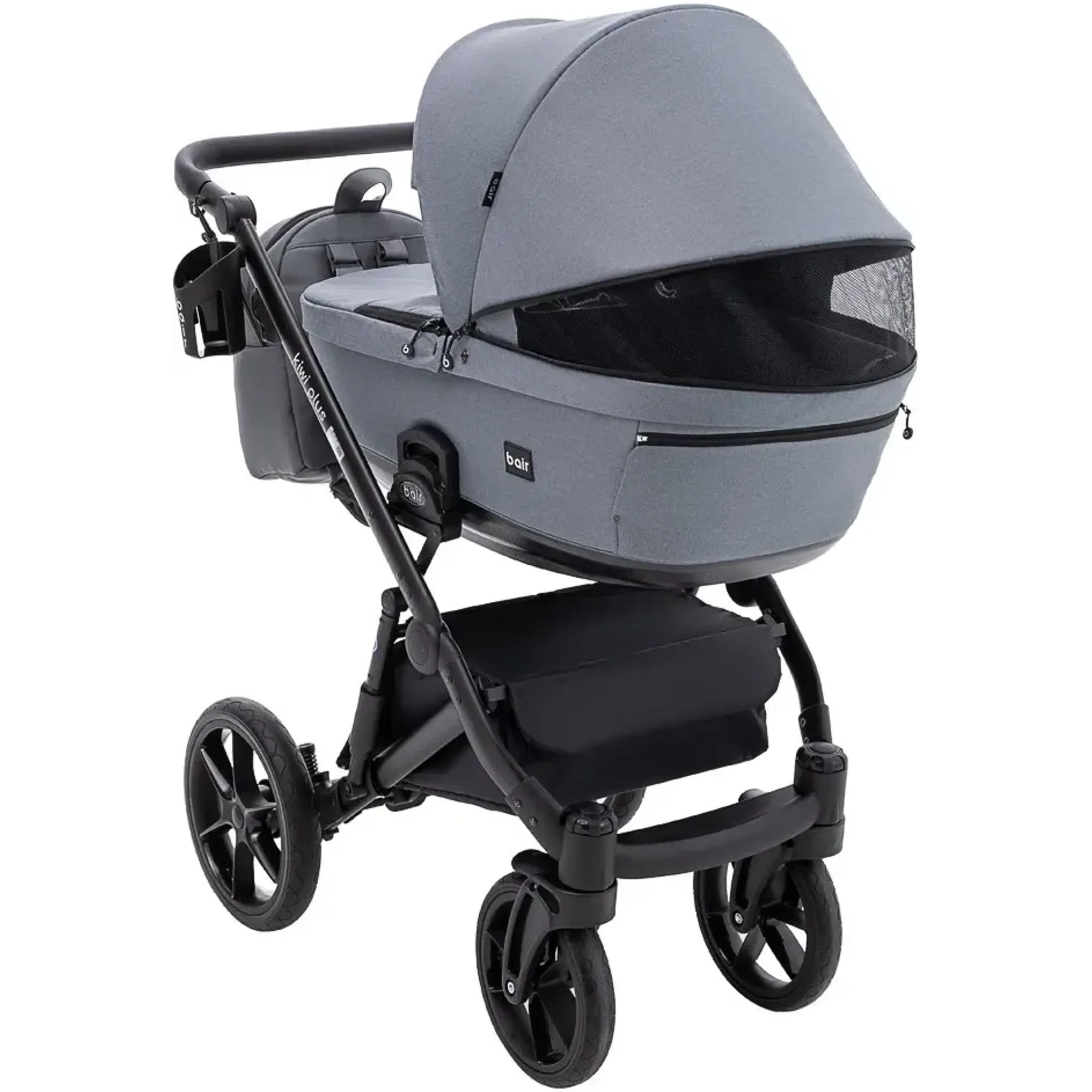 Коляска 2 в 1 Bair Kiwi Plus Soft BKP-218 сірий