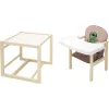 Стільчик-трансформер Babyroom Пеппі-260 слонова кістка капучино / шоколад (крокодил)