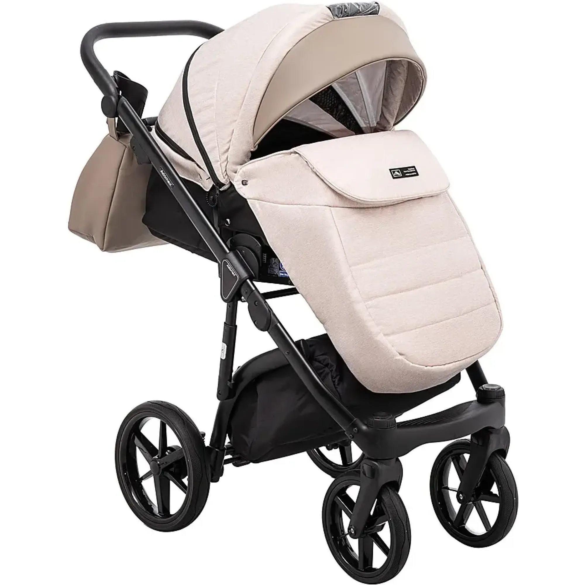 Коляска 2 в 1 Adamex Nola PS-160 бежевий / капучино