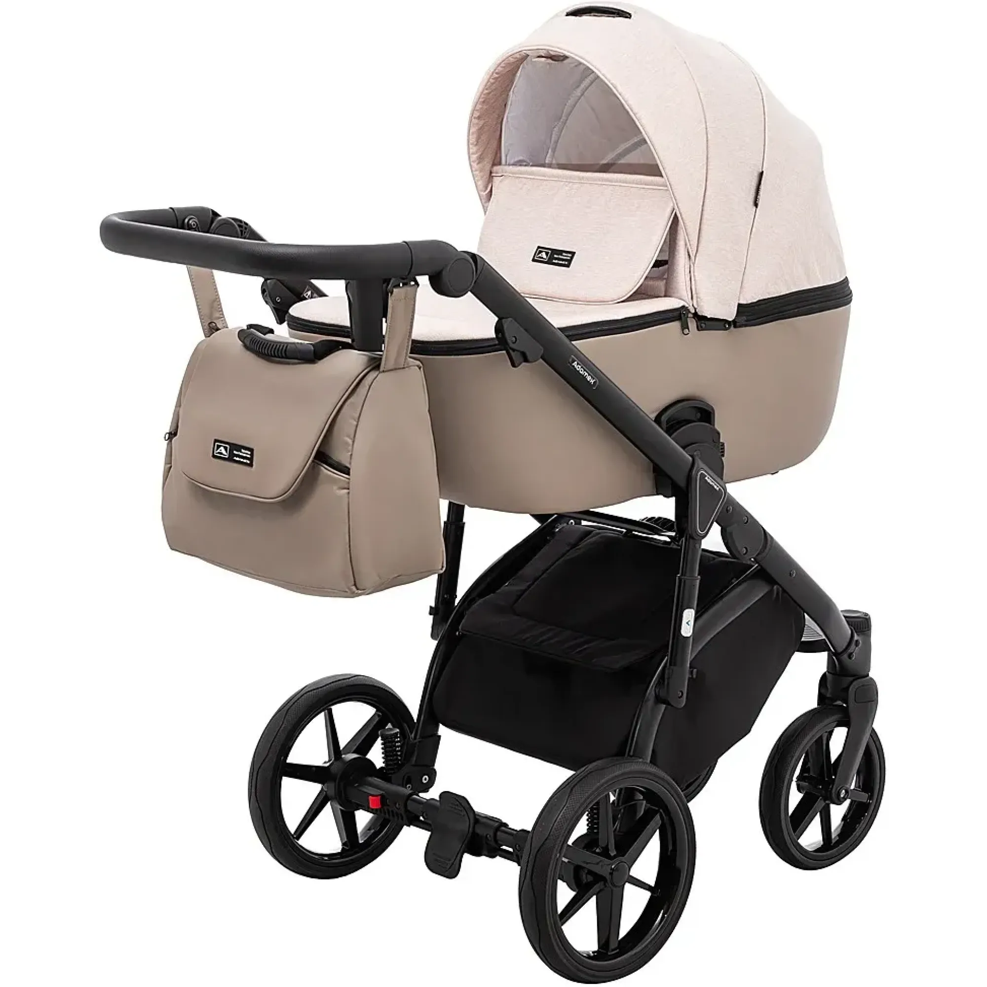 Коляска 2 в 1 Adamex Nola PS-160 бежевий / капучино
