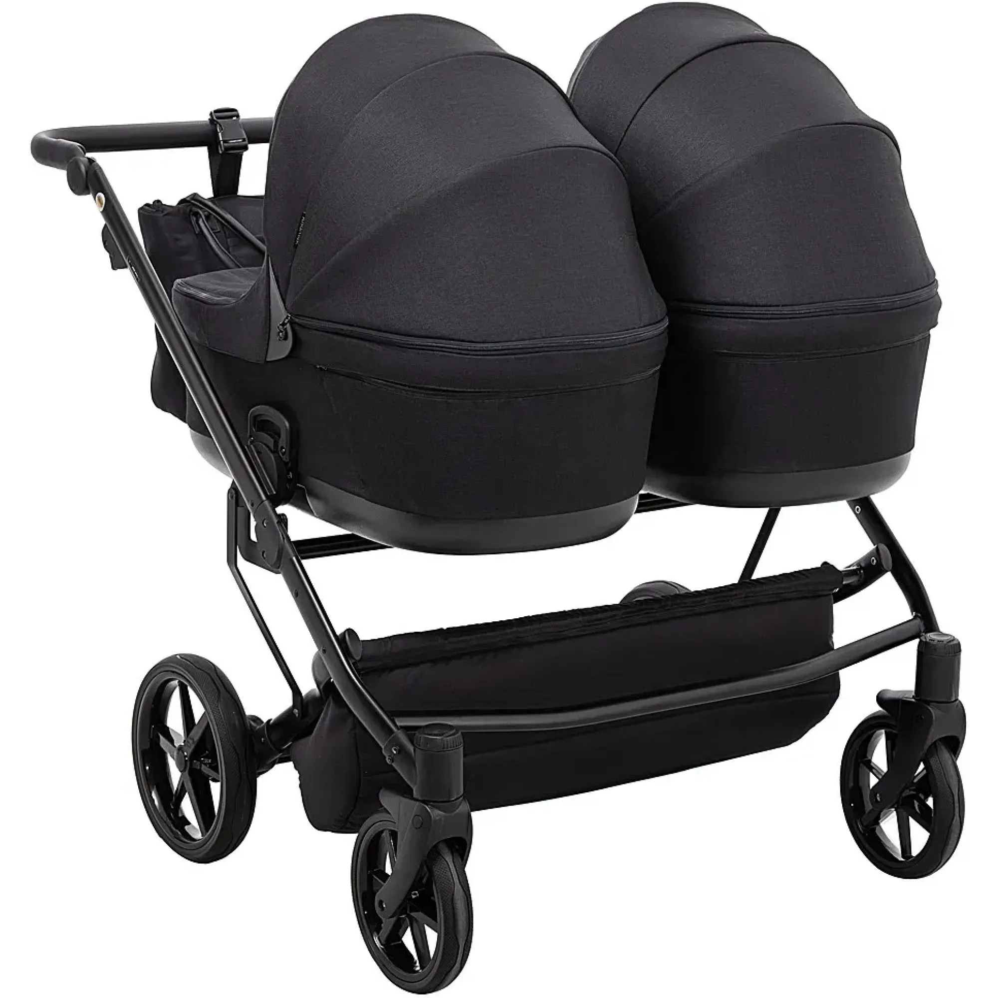 Коляска 2 в 1 для двійні Adamex Leo Duo Tip TK-53 чорний