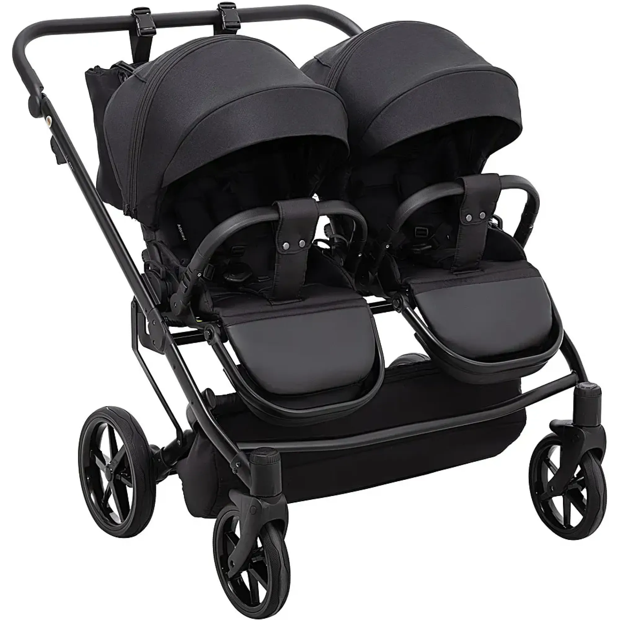 Коляска 2 в 1 для двійні Adamex Leo Duo Tip TK-53 чорний