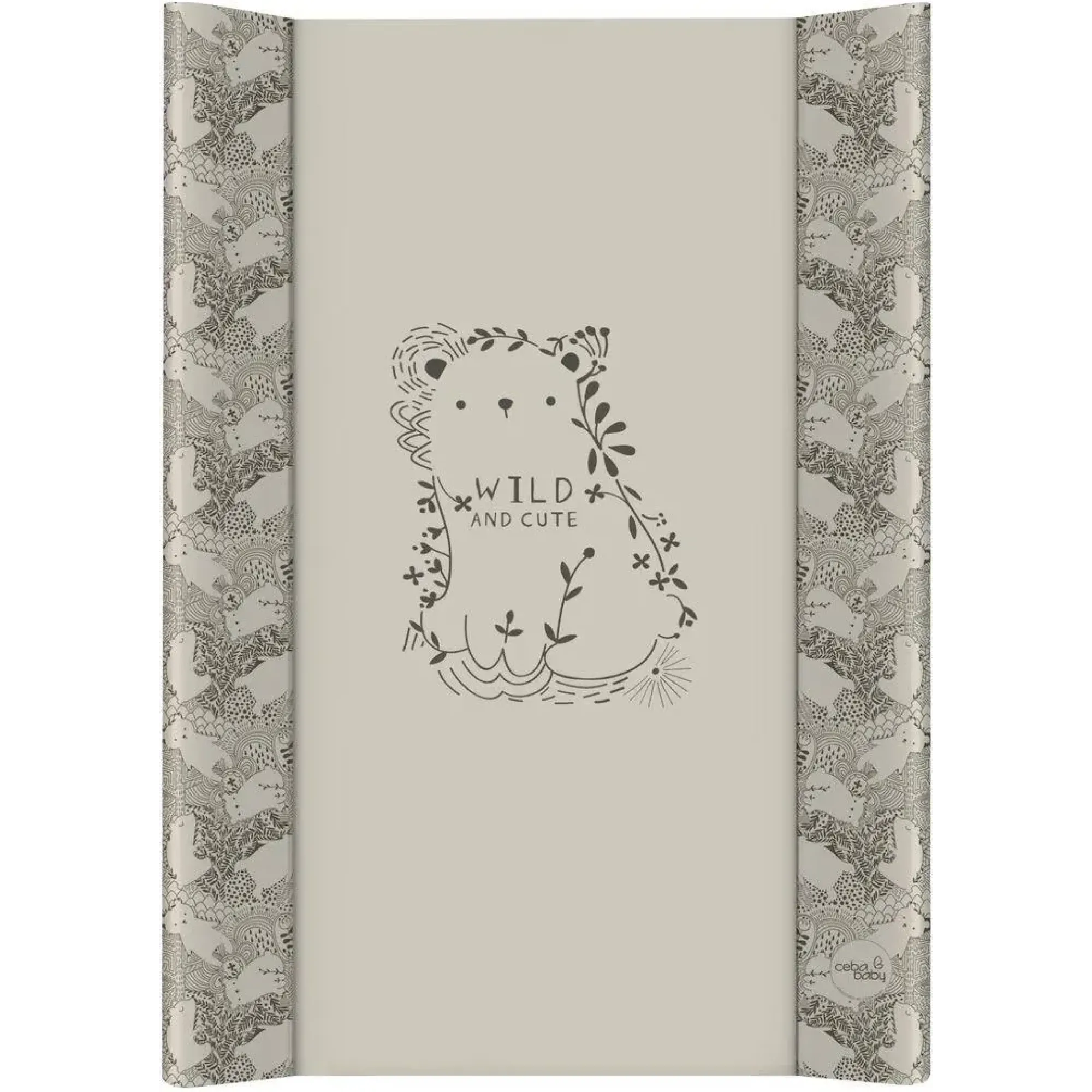 Повивальна дошка м'яка Ceba Baby Soft profiled changing mat short (50x70 cm) W-102-000-723 basic wild