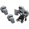Коляска 2 в 1 для двійні Bair Kiwi DUO Soft BKP-218 сірий