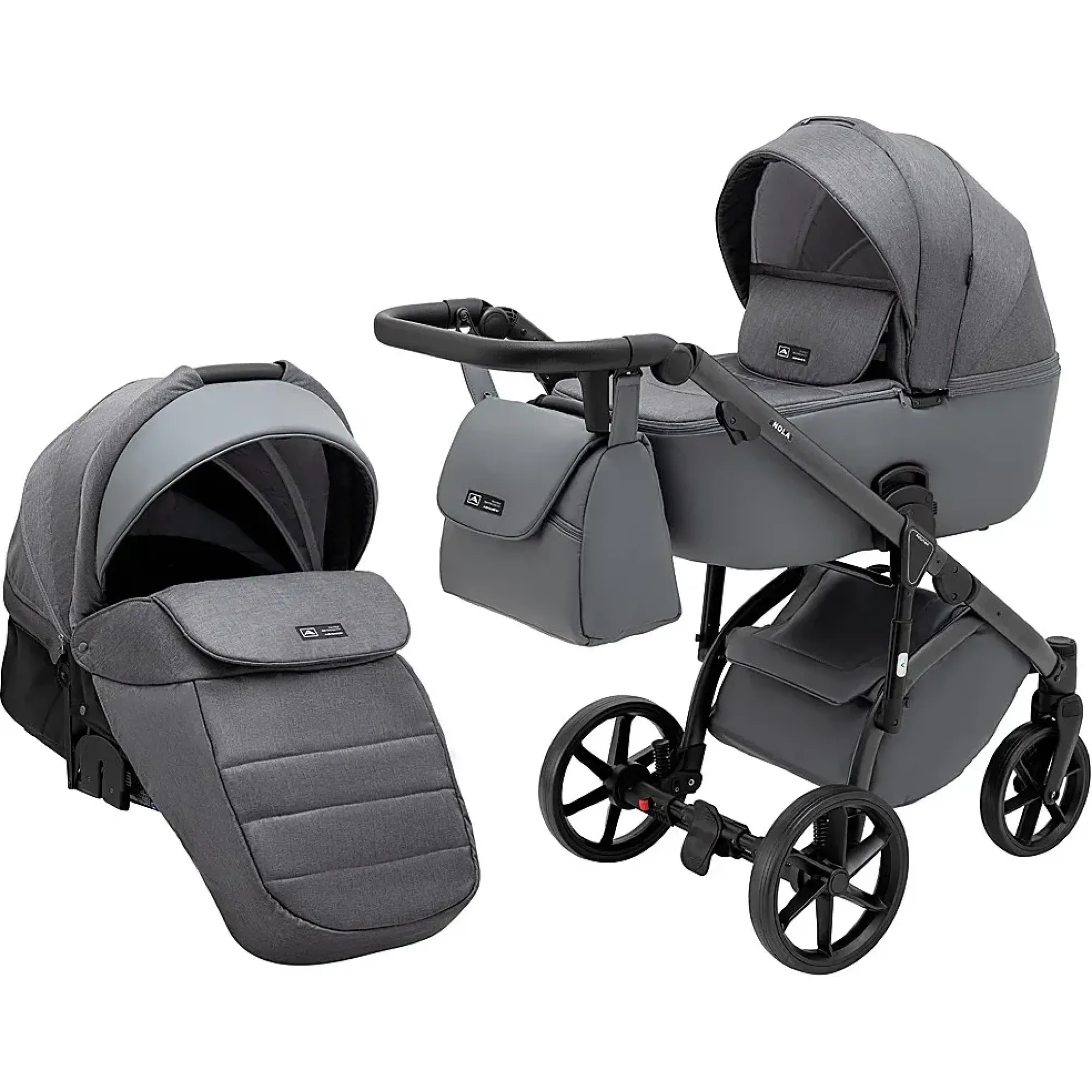 Коляска 2 в 1 Adamex Nola Natura 10 stone