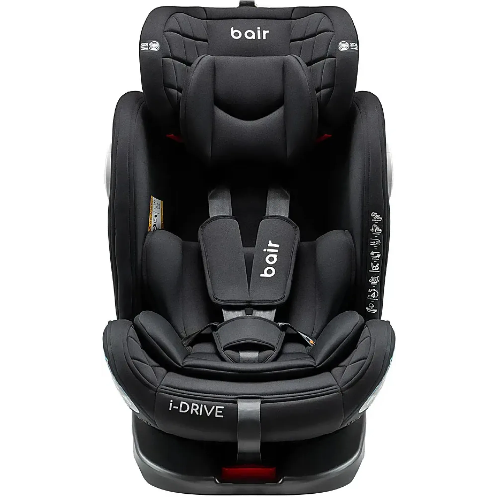 Автокрісло Bair i-Drive 360 Iso-fix TB-01 total black