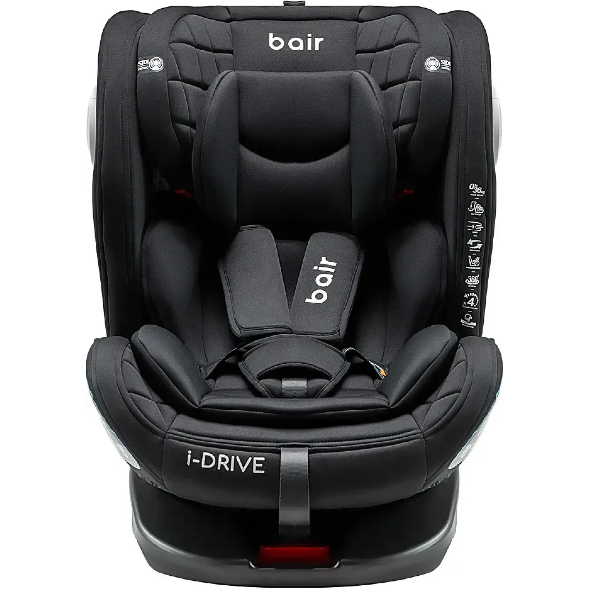 Автокрісло Bair i-Drive 360 Iso-fix TB-01 total black