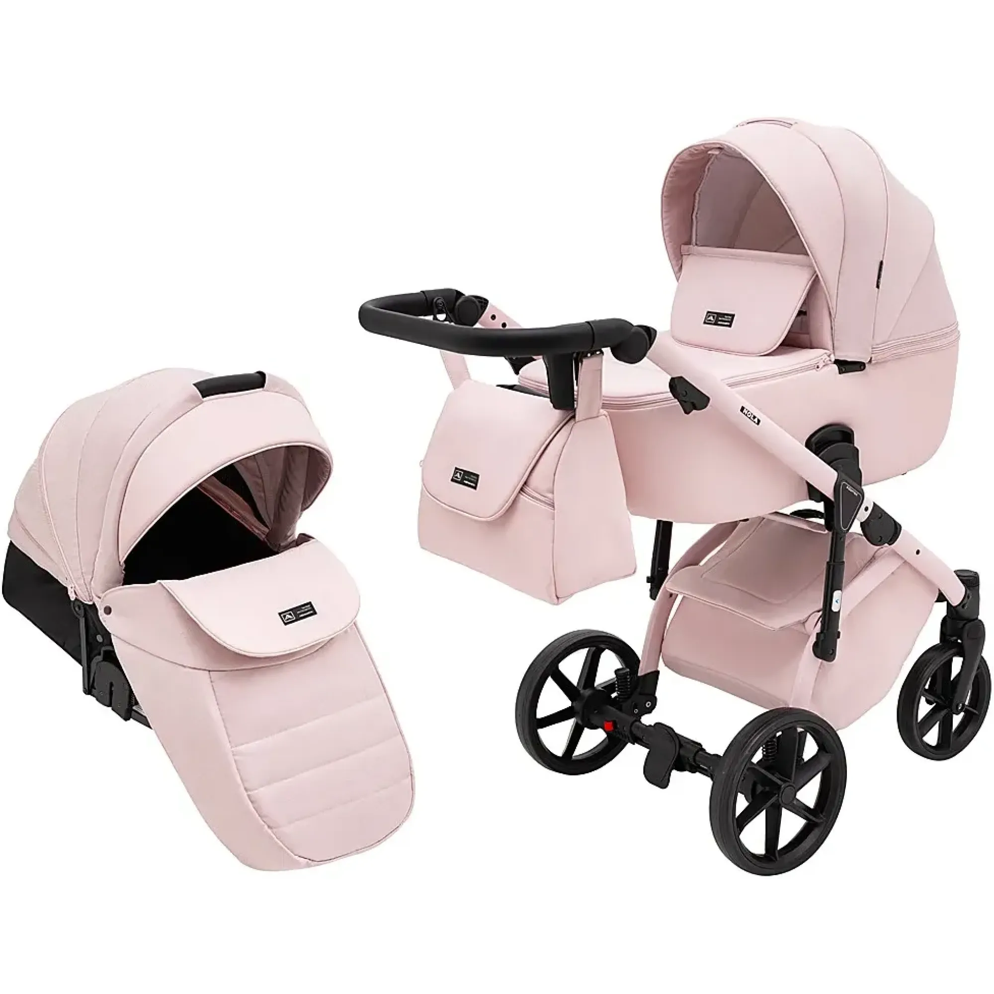 Коляска 2 в 1 Adamex Nola Natura 2 rose