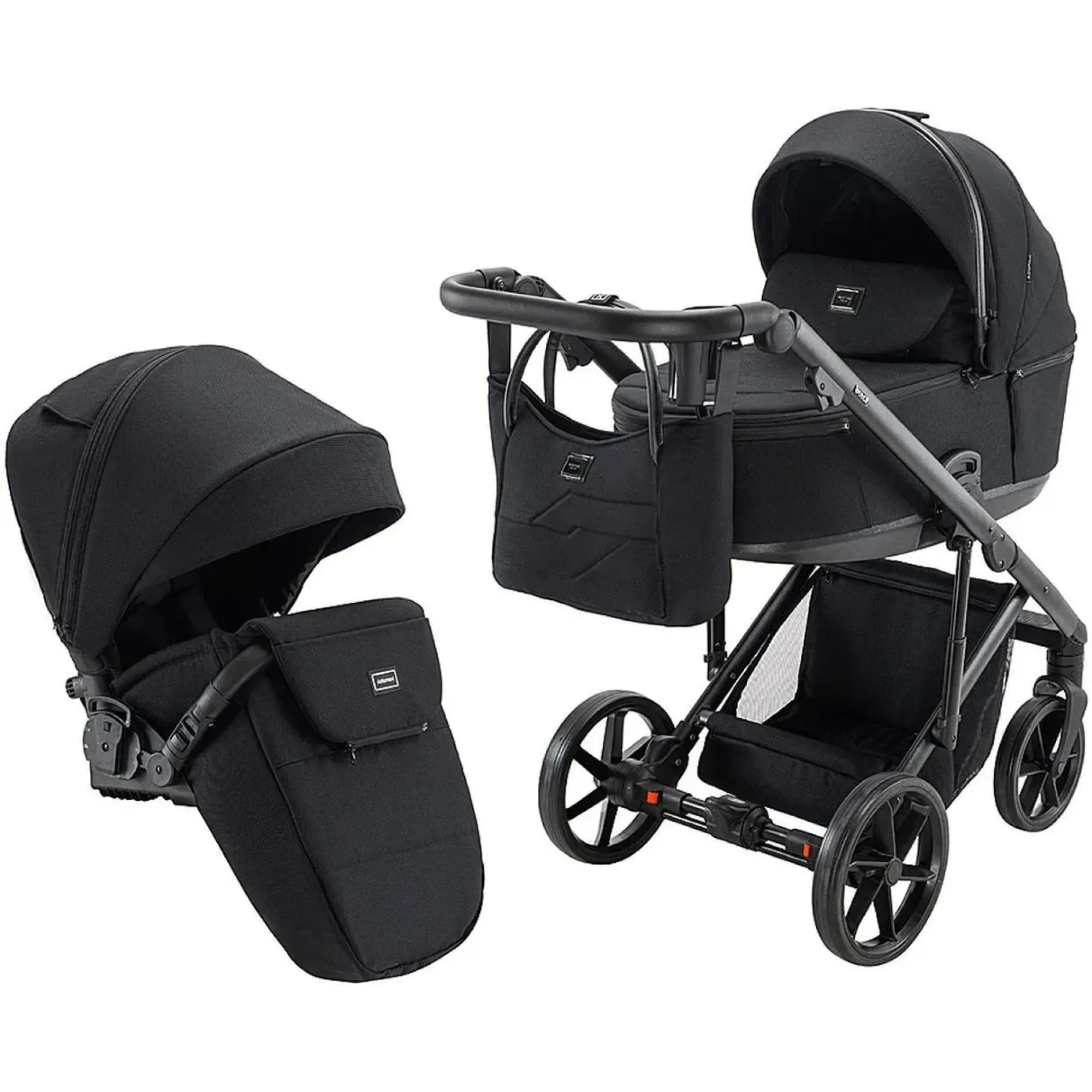 Коляска 2 в 1 Adamex Dolce Natura 11 carbone