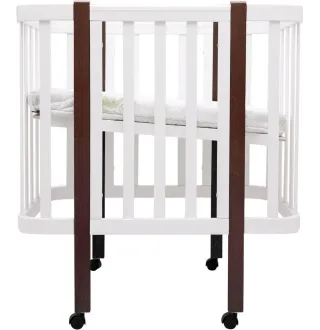 Ліжко Babyroom Місяць LU-1 білий / венге