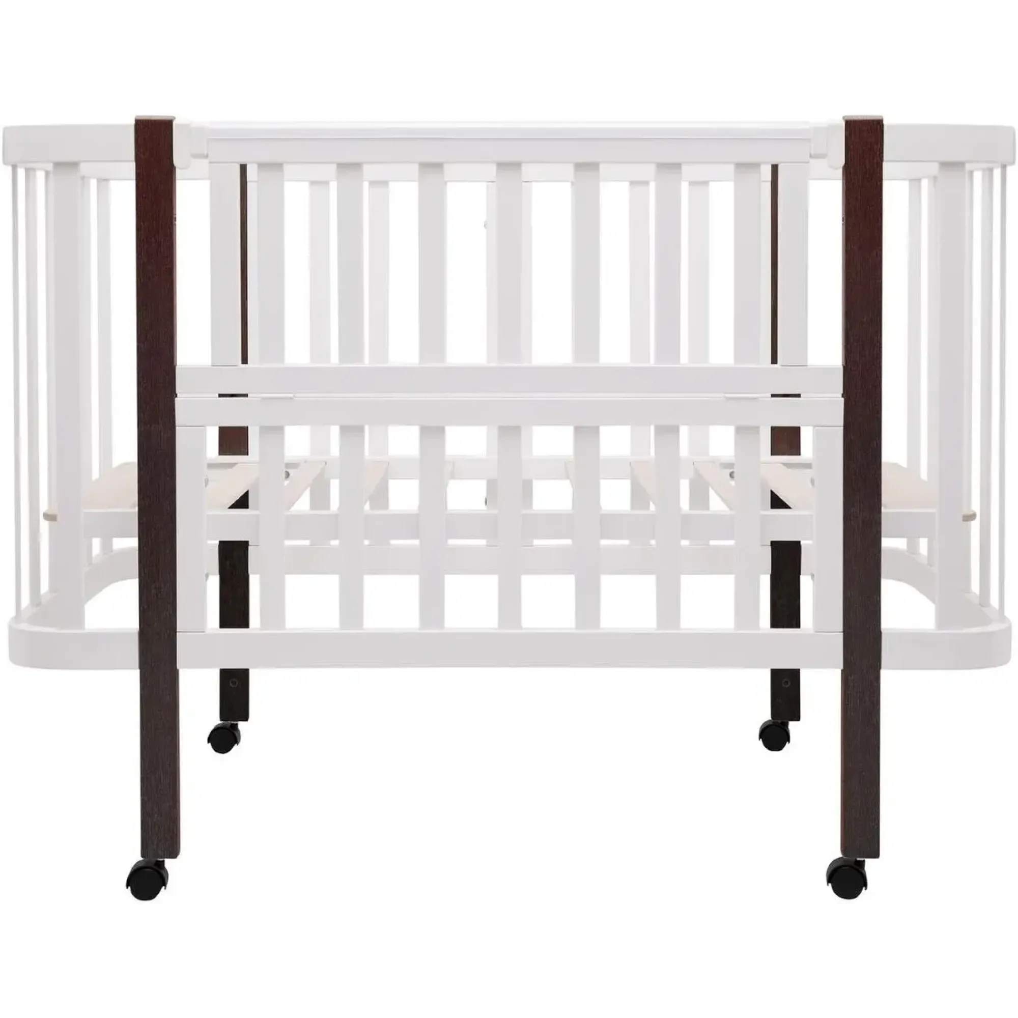 Ліжко Babyroom Місяць LU-1 білий / венге