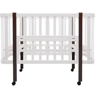 Ліжко Babyroom Місяць LU-1 білий / венге