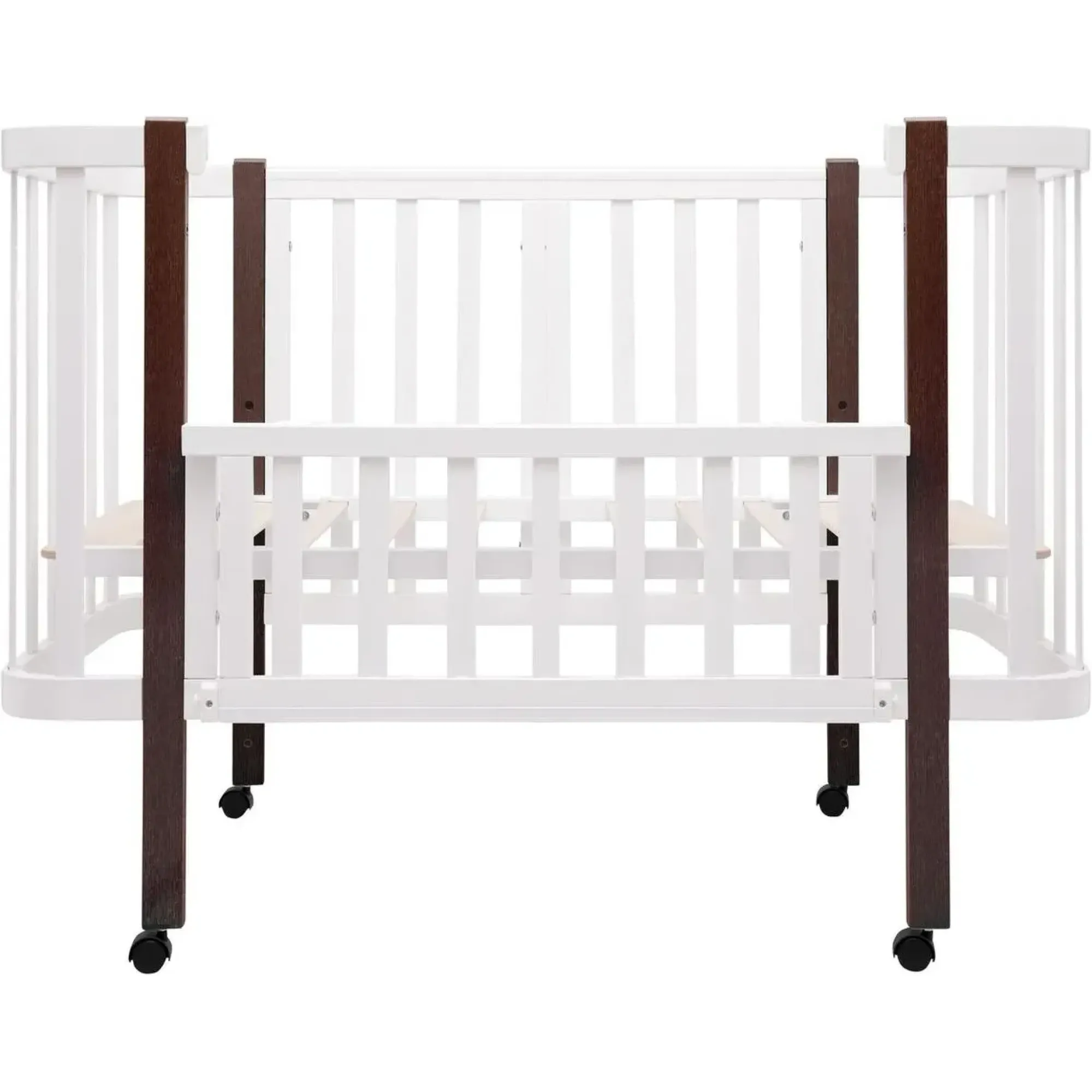 Ліжко Babyroom Місяць LU-1 білий / венге