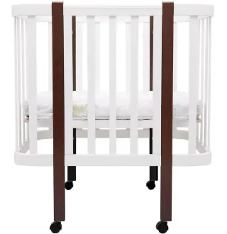 Ліжко Babyroom Місяць LU-1 білий / венге