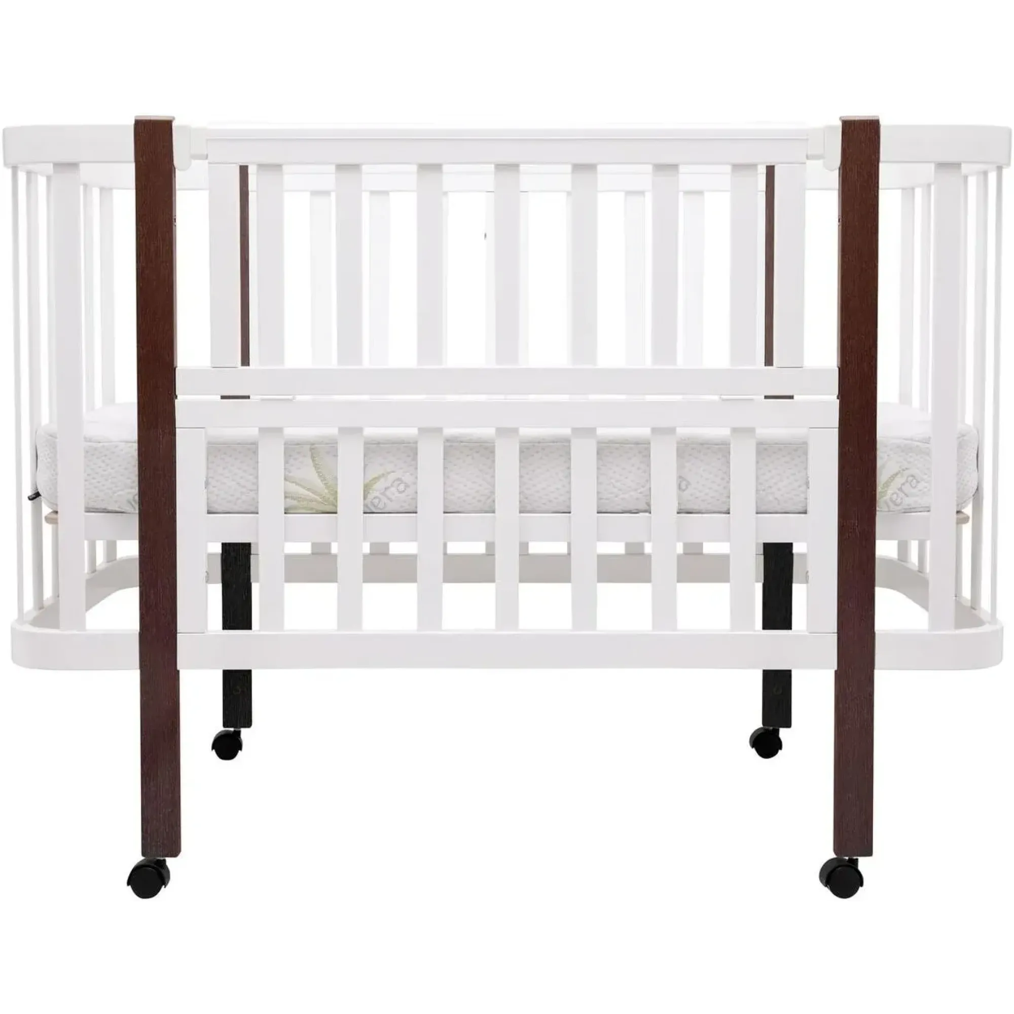 Ліжко Babyroom Місяць LU-1 білий / венге