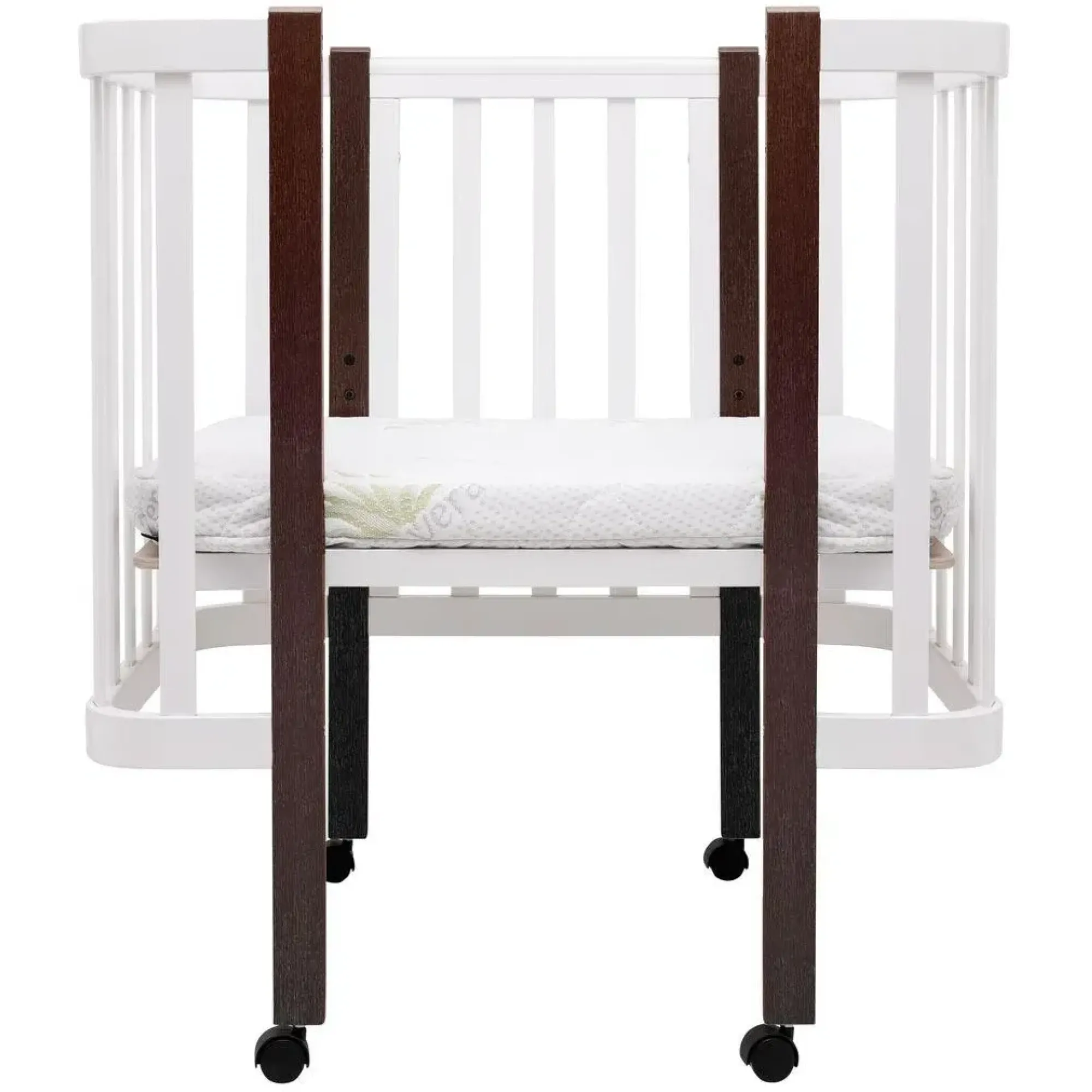 Ліжко Babyroom Місяць LU-1 білий / венге