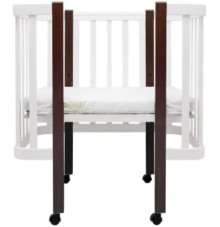 Ліжко Babyroom Місяць LU-1 білий / венге